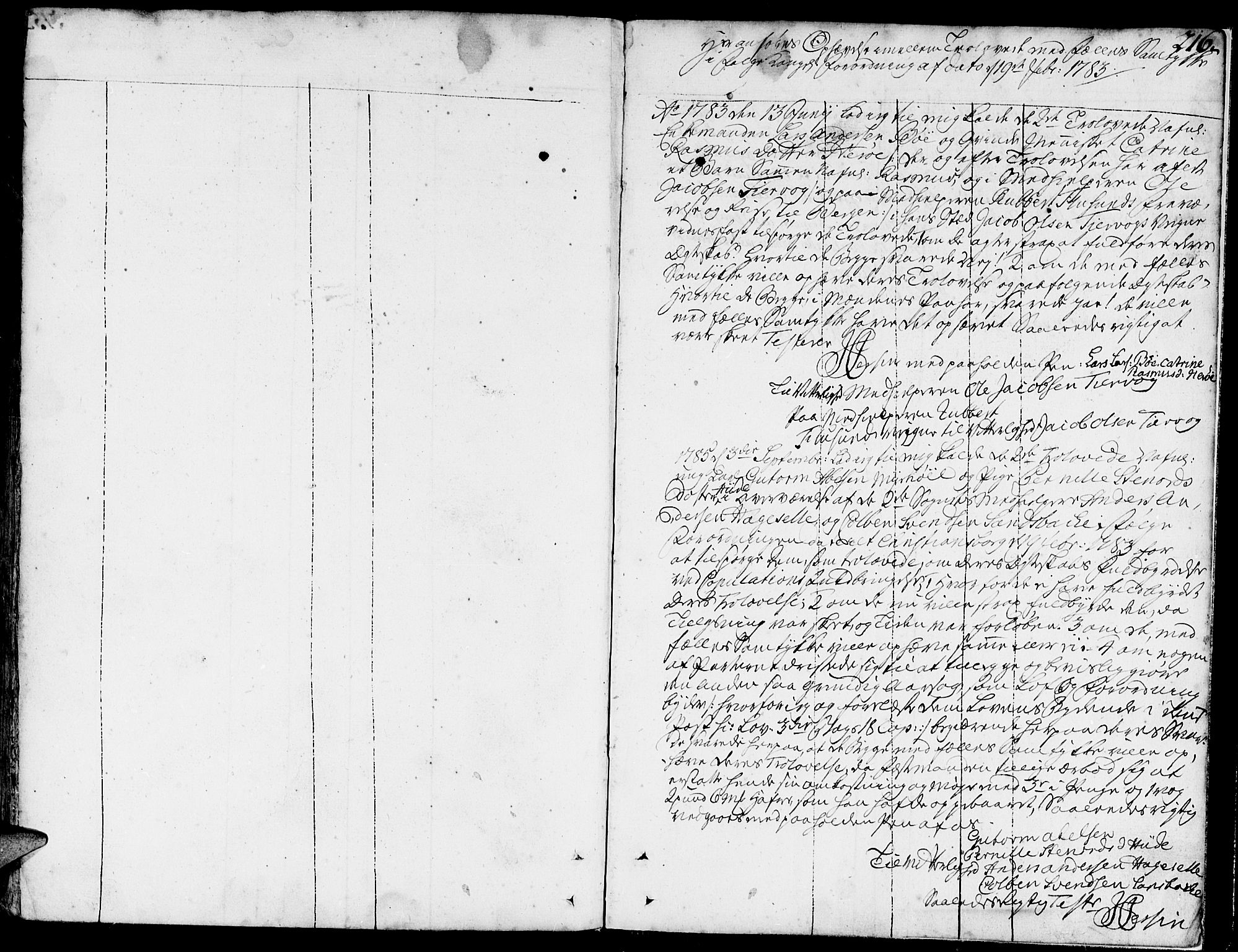 Ministerialprotokoller, klokkerbøker og fødselsregistre - Møre og Romsdal, SAT/A-1454/507/L0067: Parish register (official) no. 507A02, 1767-1788, p. 216