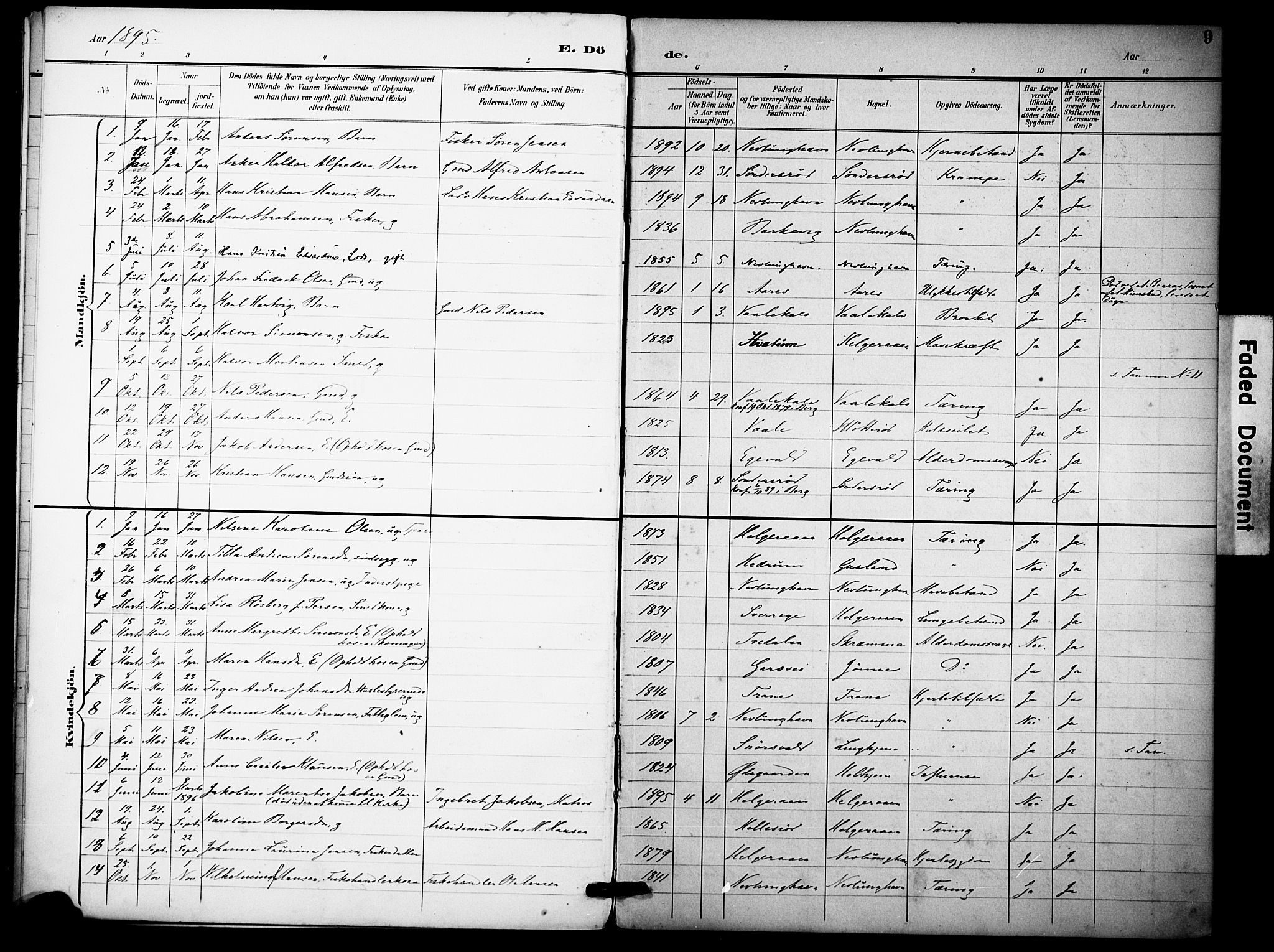 Brunlanes kirkebøker, SAKO/A-342/F/Fb/L0002: Parish register (official) no. II 2, 1895-1899, p. 9