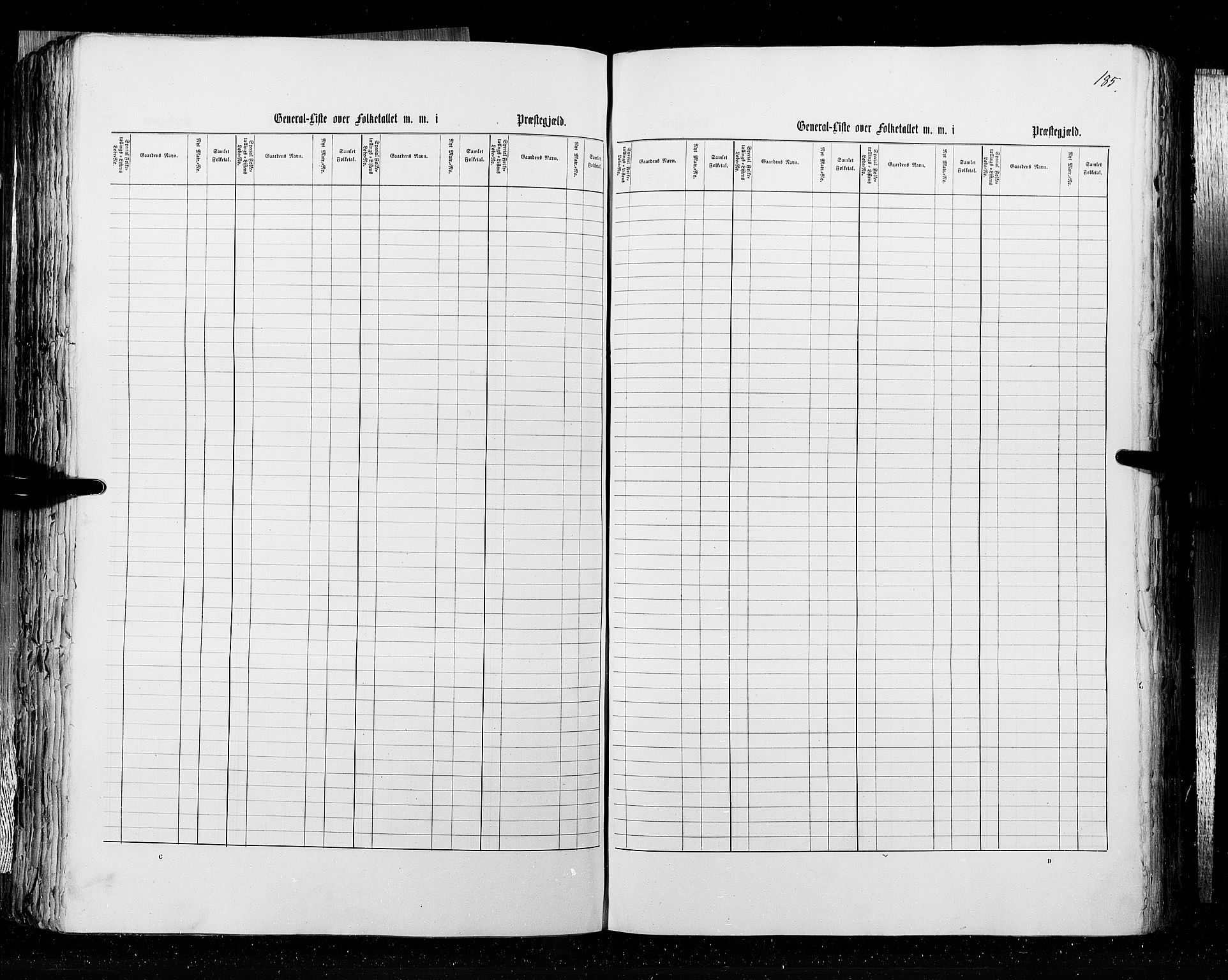 RA, Census 1855, vol. 3: Bratsberg amt, Nedenes amt og Lister og Mandal amt, 1855, p. 185