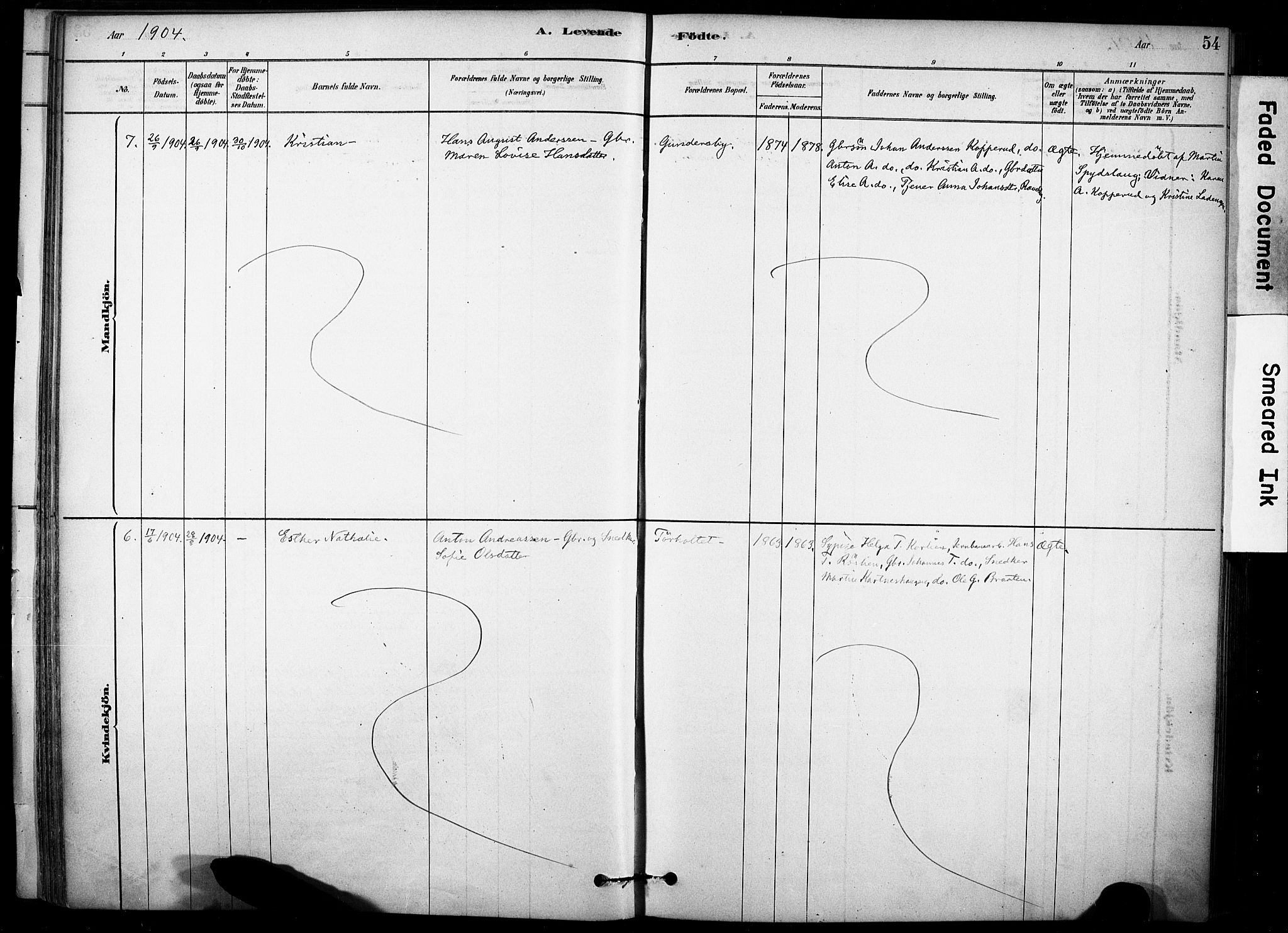 Rakkestad prestekontor Kirkebøker, AV/SAO-A-2008/F/Fc/L0001: Parish register (official) no. III 1, 1878-1905, p. 54