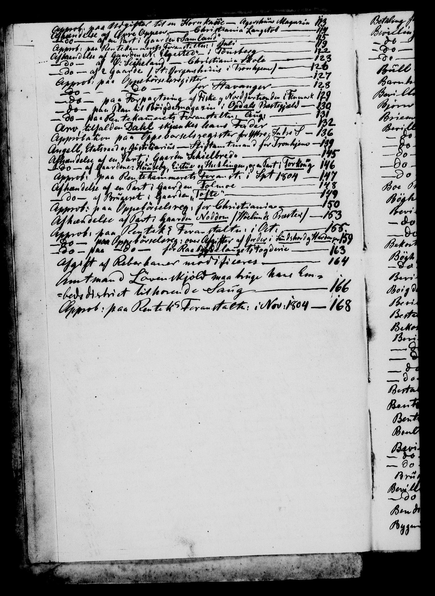 Rentekammeret, Kammerkanselliet, RA/EA-3111/G/Gf/Gfa/L0086: Norsk relasjons- og resolusjonsprotokoll (merket RK 52.86), 1804, p. 4