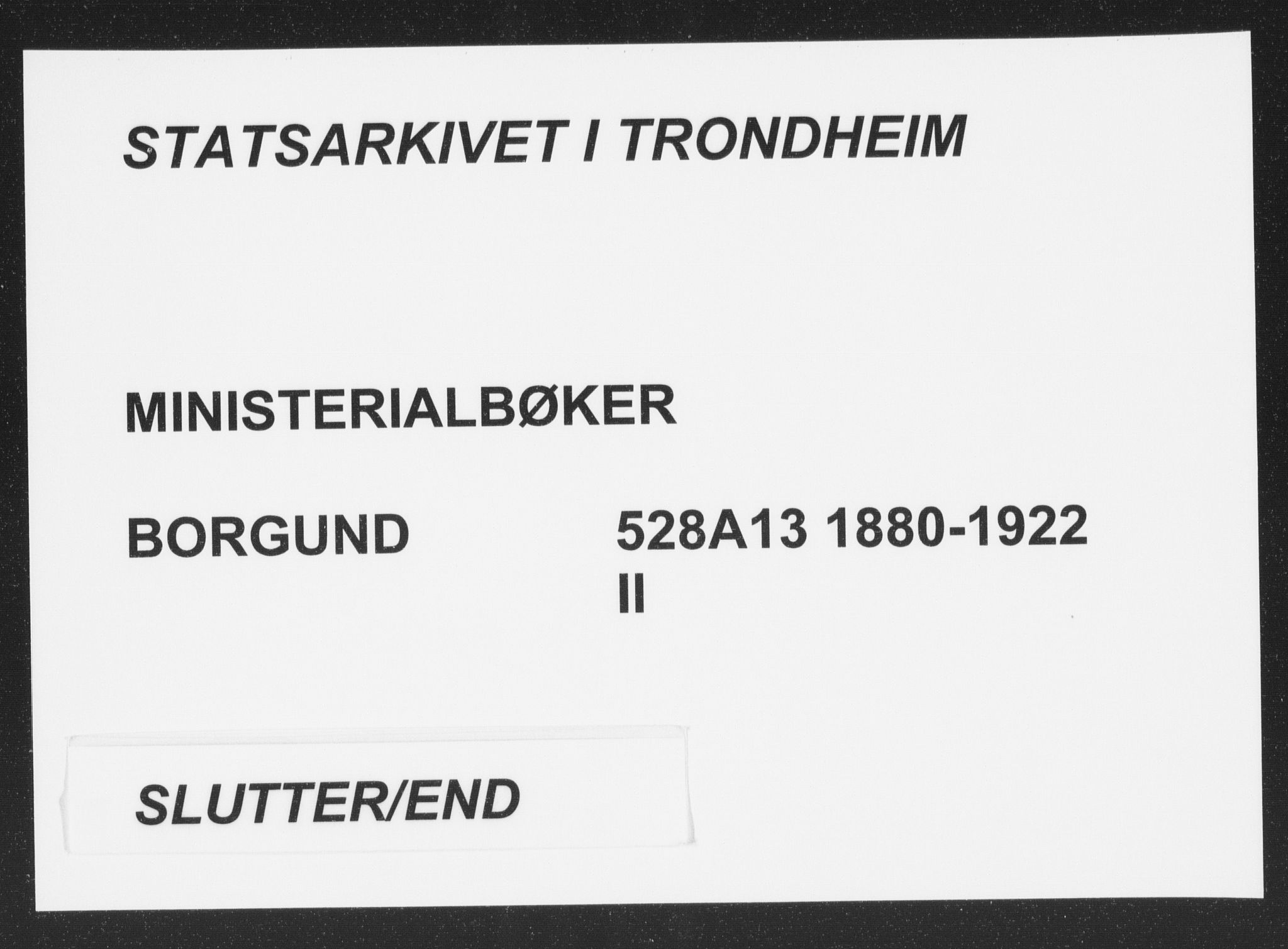 Ministerialprotokoller, klokkerbøker og fødselsregistre - Møre og Romsdal, SAT/A-1454/528/L0404: Parish register (official) no. 528A13II, 1880-1922