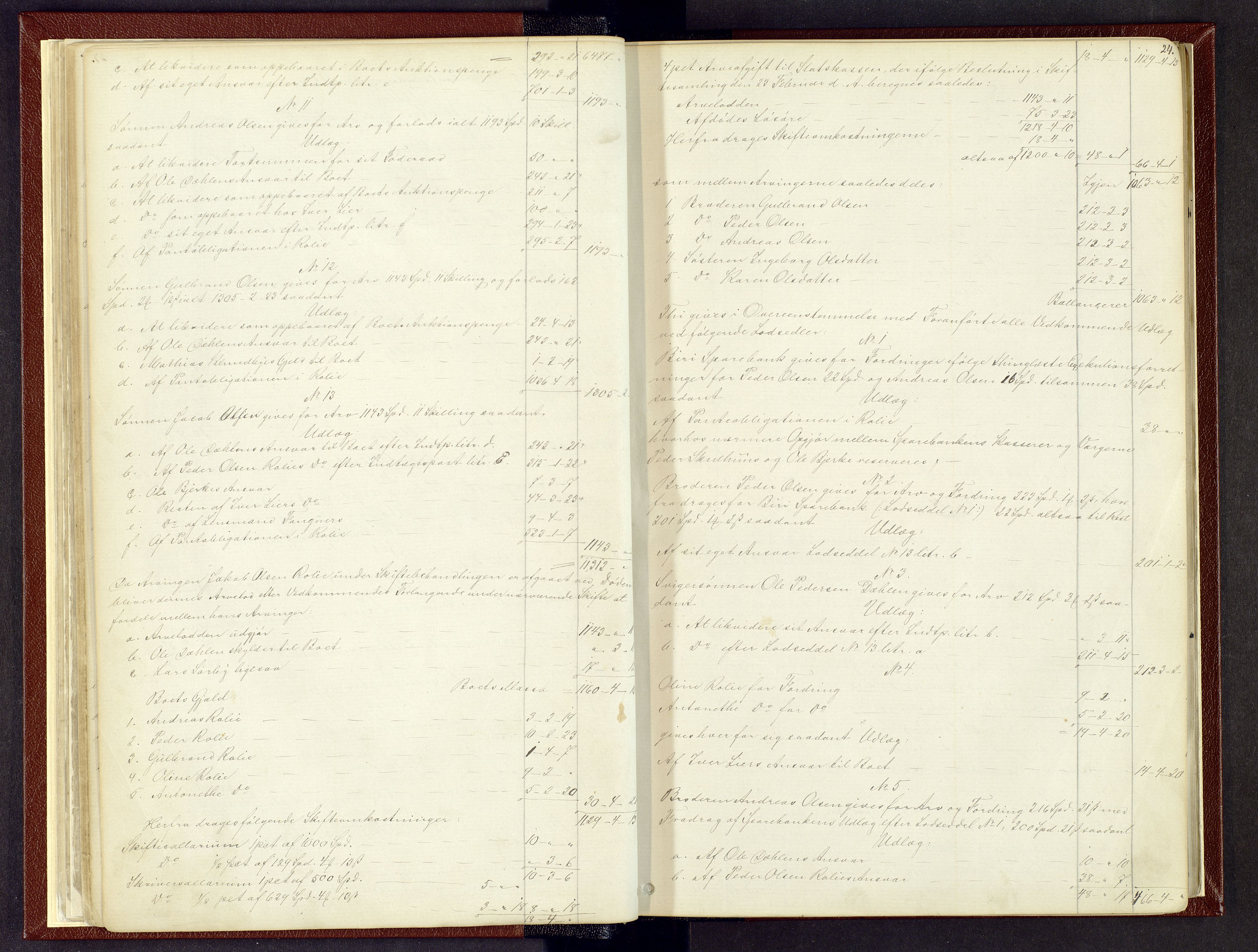 Toten tingrett, AV/SAH-TING-006/J/Jb/L0006: Skiftebehandlingsprotokoll - Biri, 1864-1903, p. 23b-24a