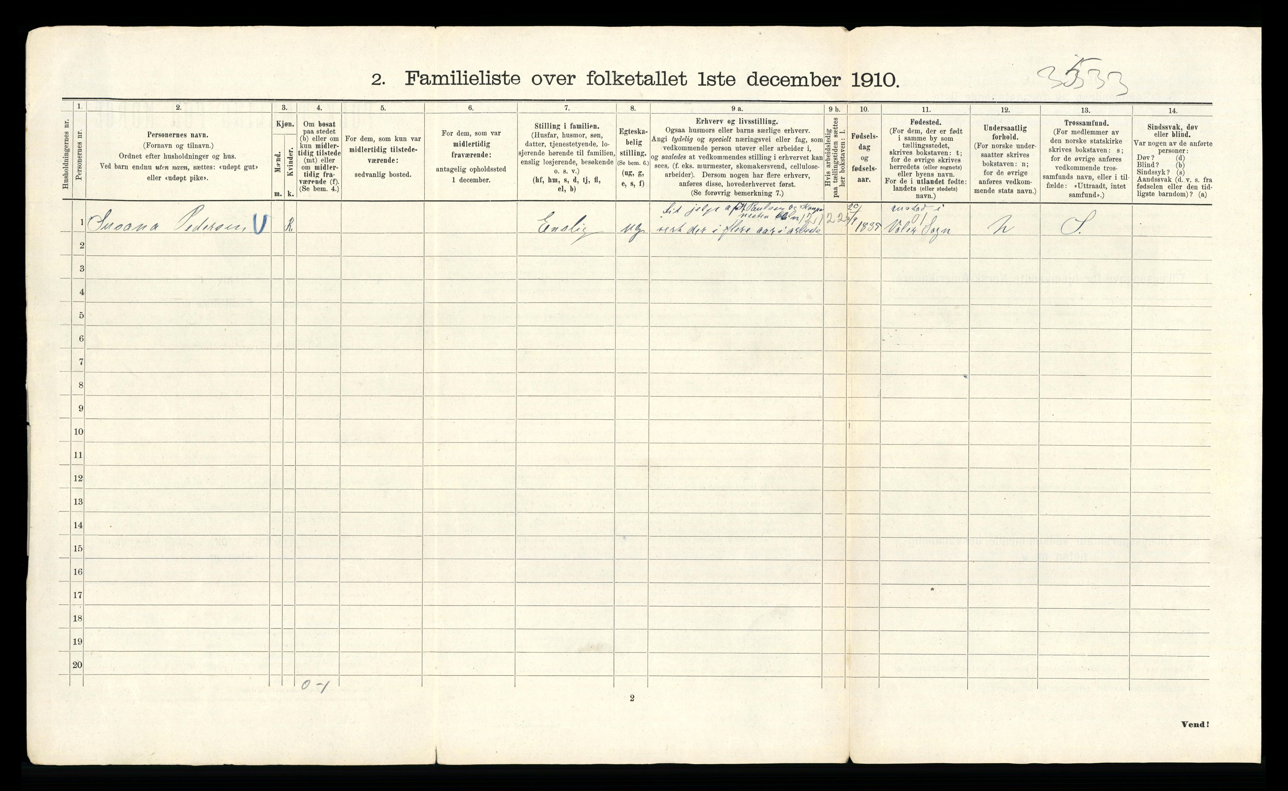 RA, 1910 census for Kristiania, 1910, p. 91776