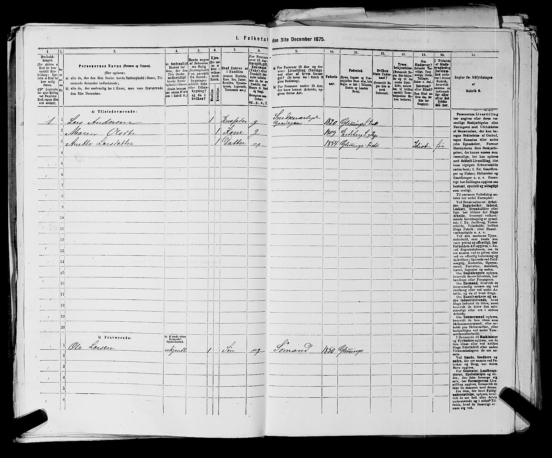 RA, 1875 census for 0134P Onsøy, 1875, p. 238