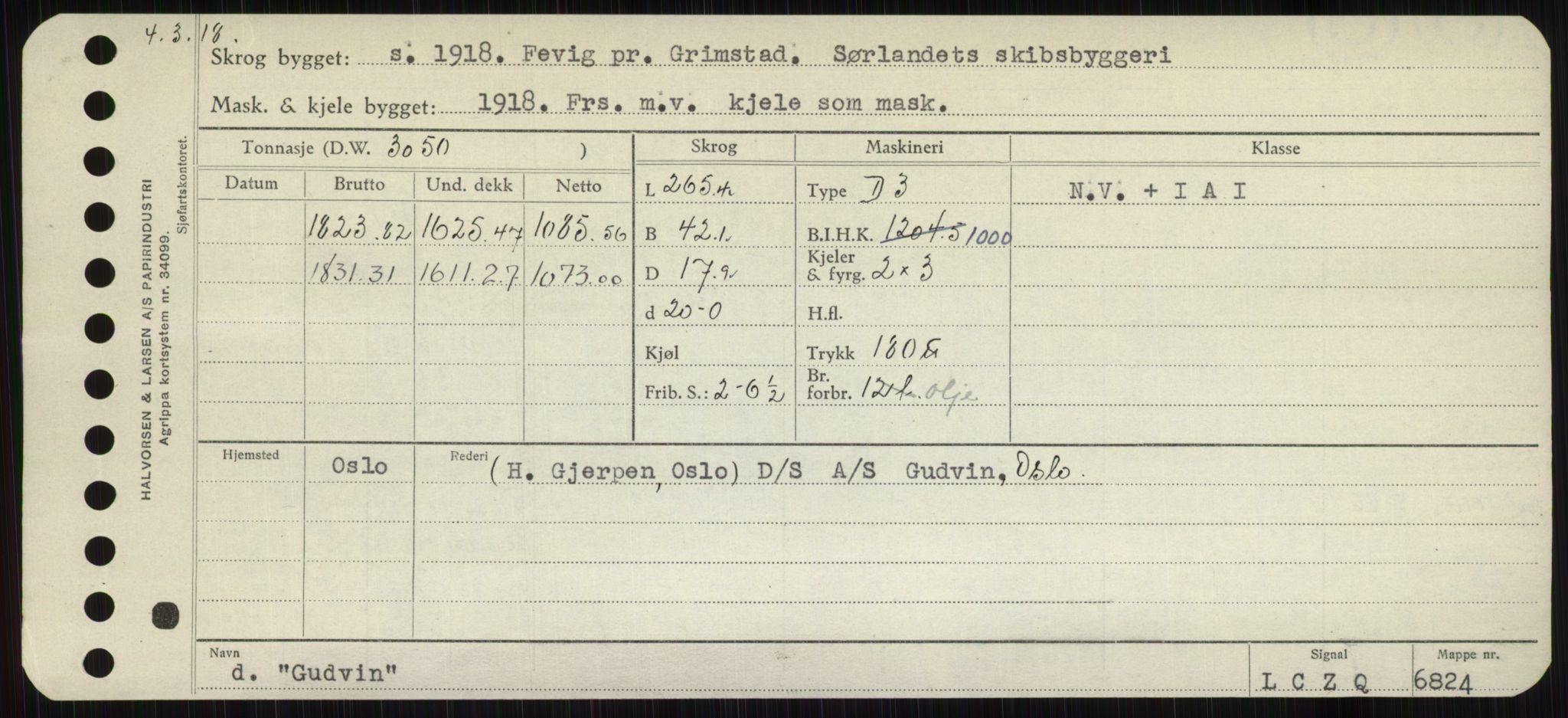 Sjøfartsdirektoratet med forløpere, Skipsmålingen, RA/S-1627/H/Hb/L0002: Fartøy, E-H, p. 299