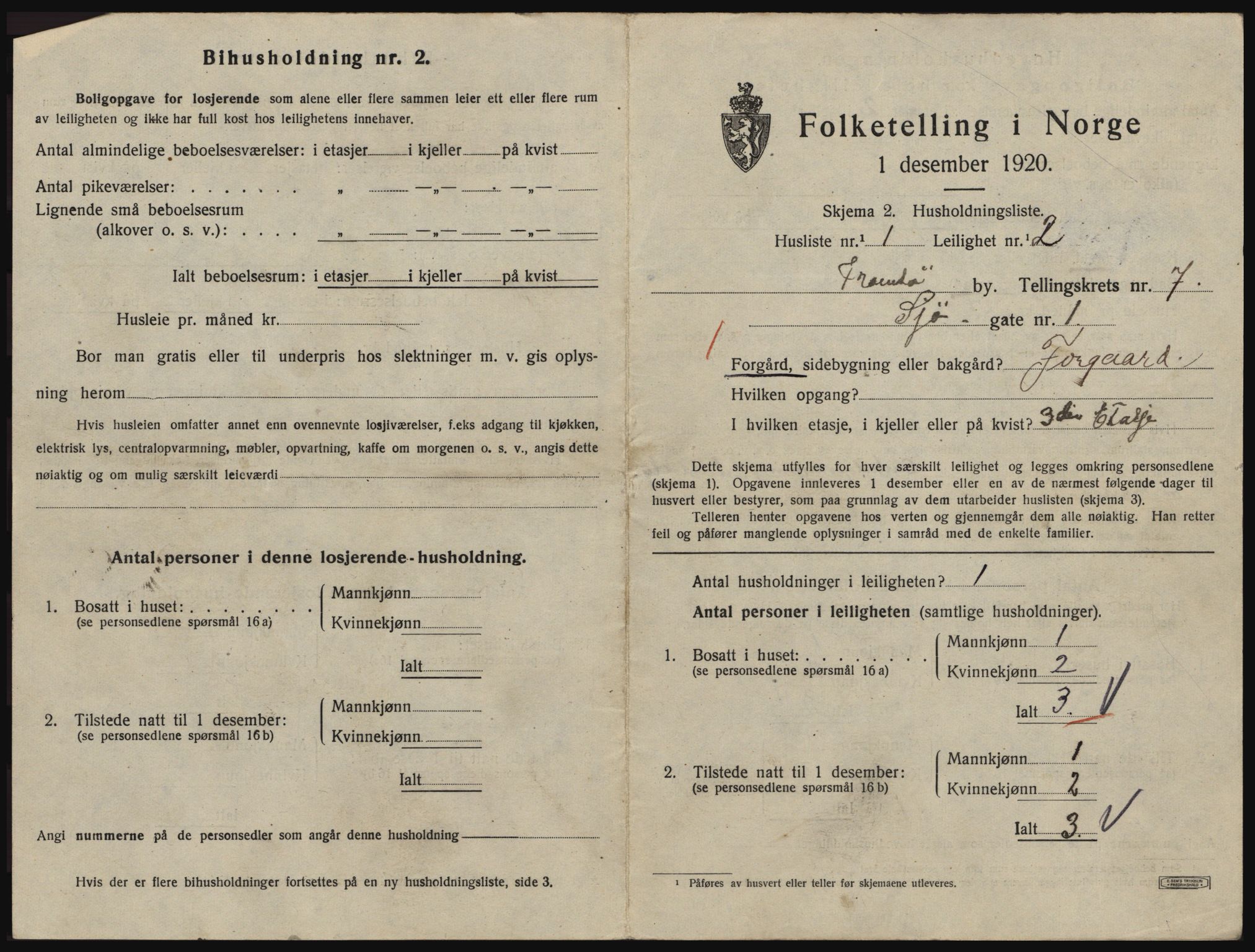 SATØ, 1920 census for Tromsø, 1920, p. 4251