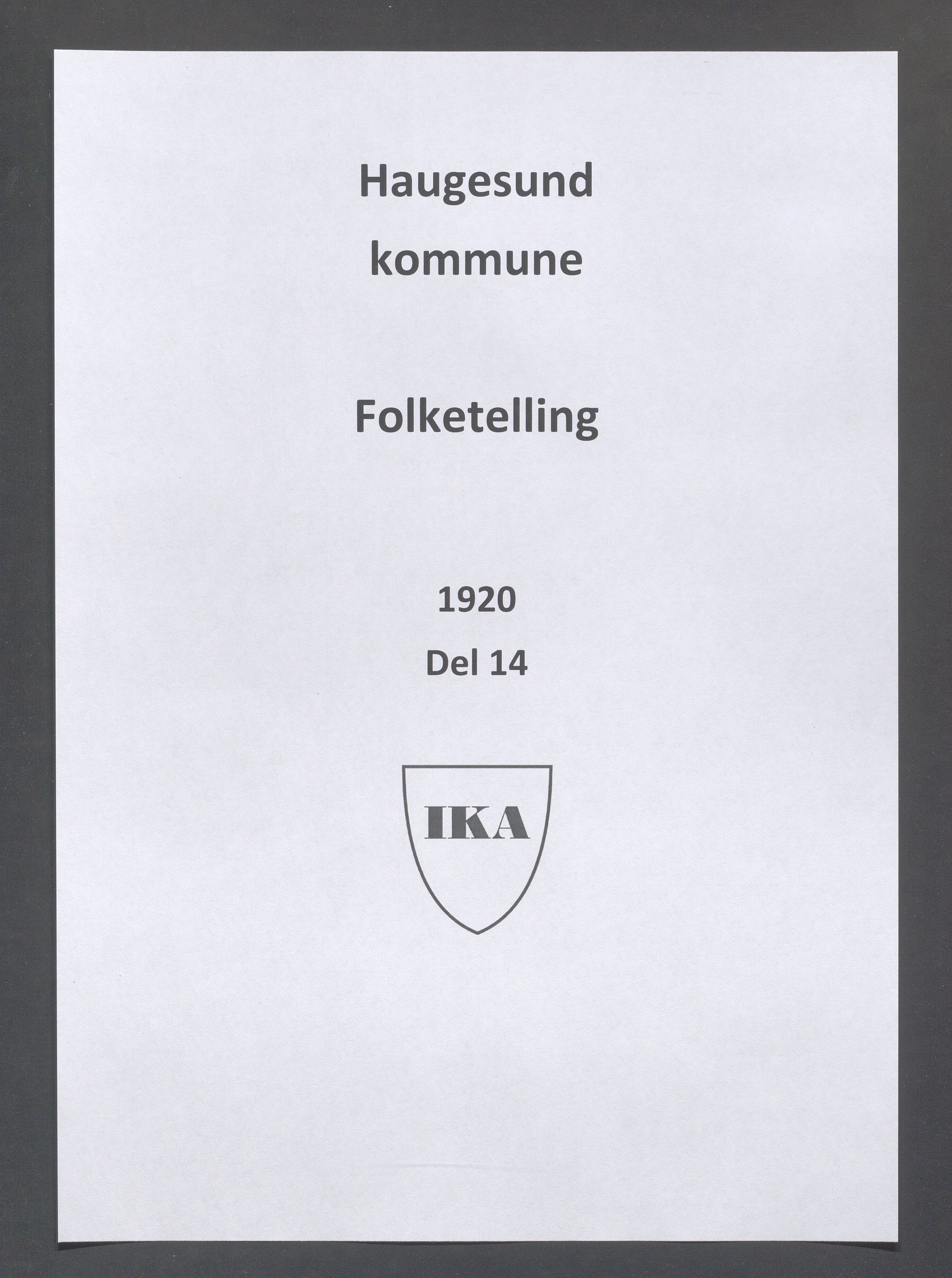 IKAR, Local census 1.5.1920 for Haugesund, 1920, p. 5987