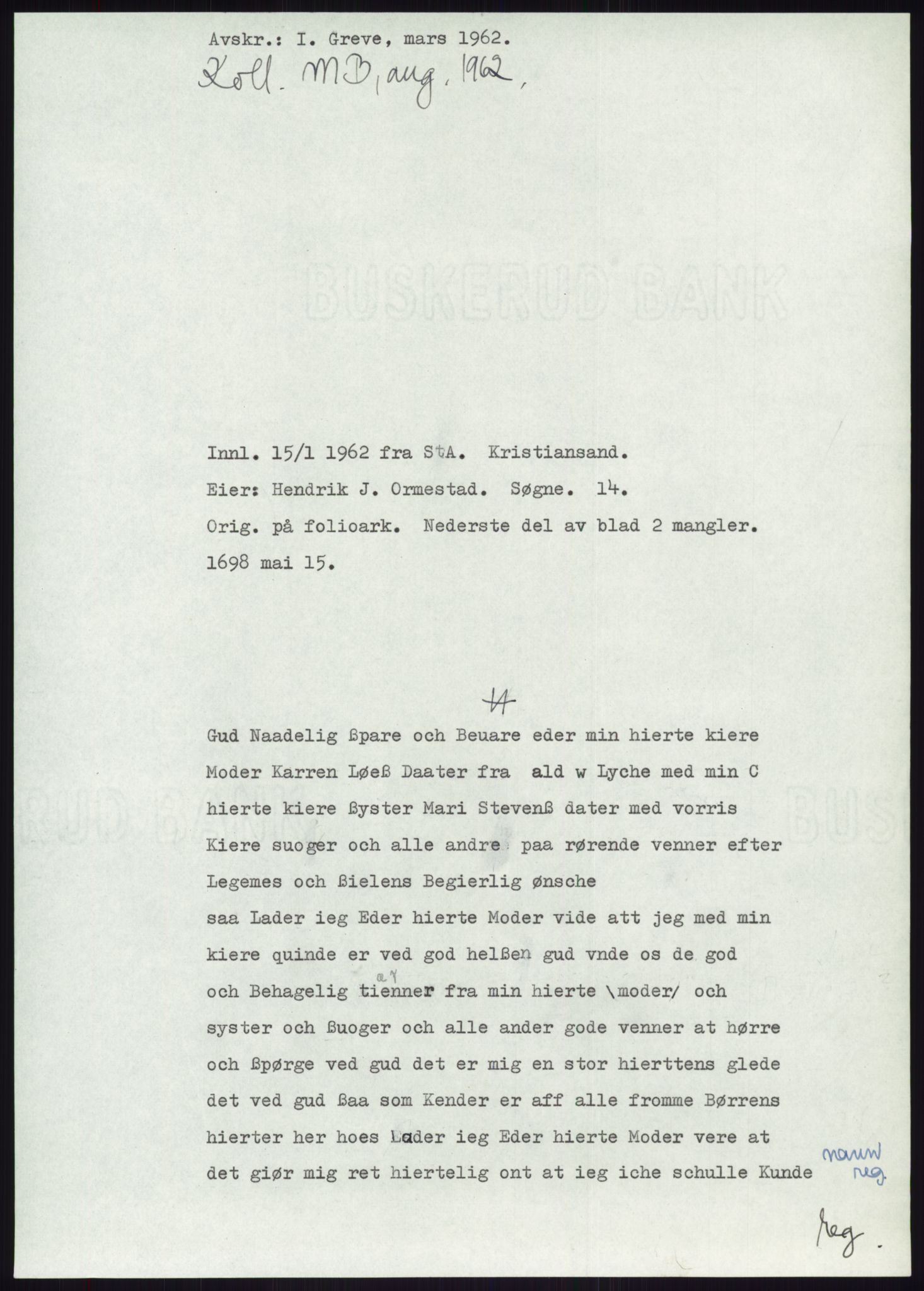 Samlinger til kildeutgivelse, Diplomavskriftsamlingen, RA/EA-4053/H/Ha, p. 2245