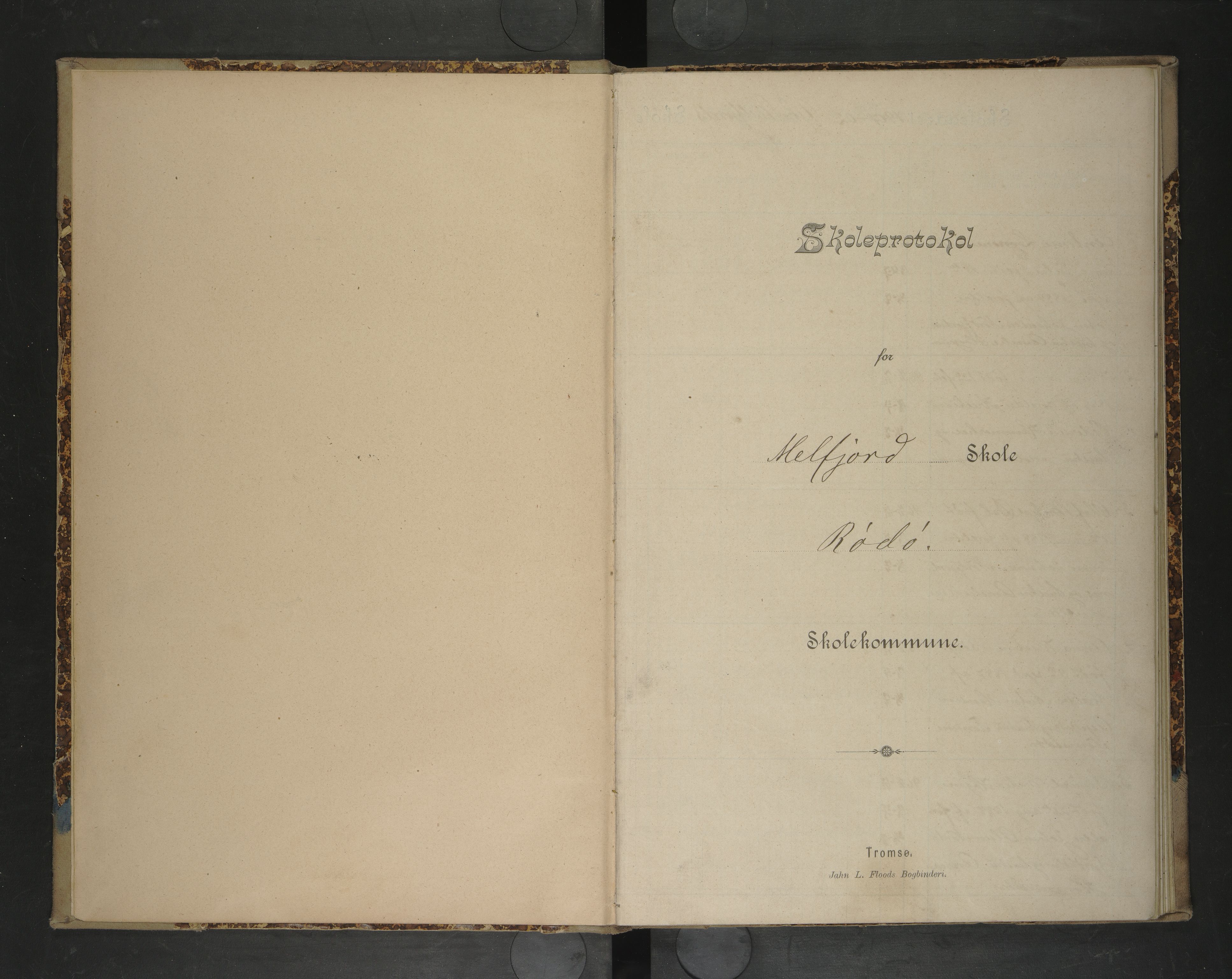 Rødøy kommune. Ymse skolekretser , AIN/K-18360.510.04/F/Fa/L0011: Skoleprotokoll: Ytre Melfjord/Indre Melfjord, 1901-1920