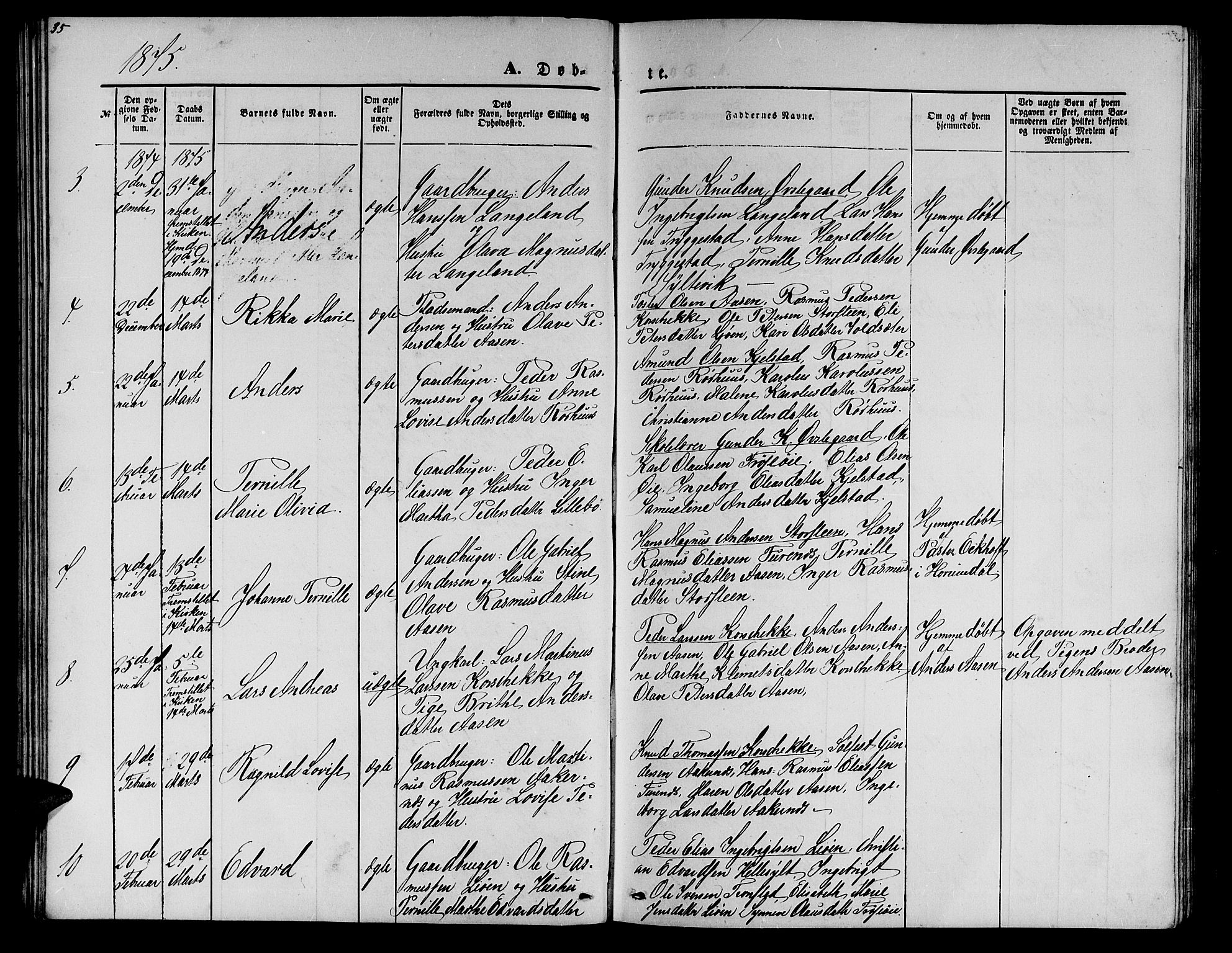 Ministerialprotokoller, klokkerbøker og fødselsregistre - Møre og Romsdal, AV/SAT-A-1454/517/L0229: Parish register (copy) no. 517C02, 1864-1879, p. 35
