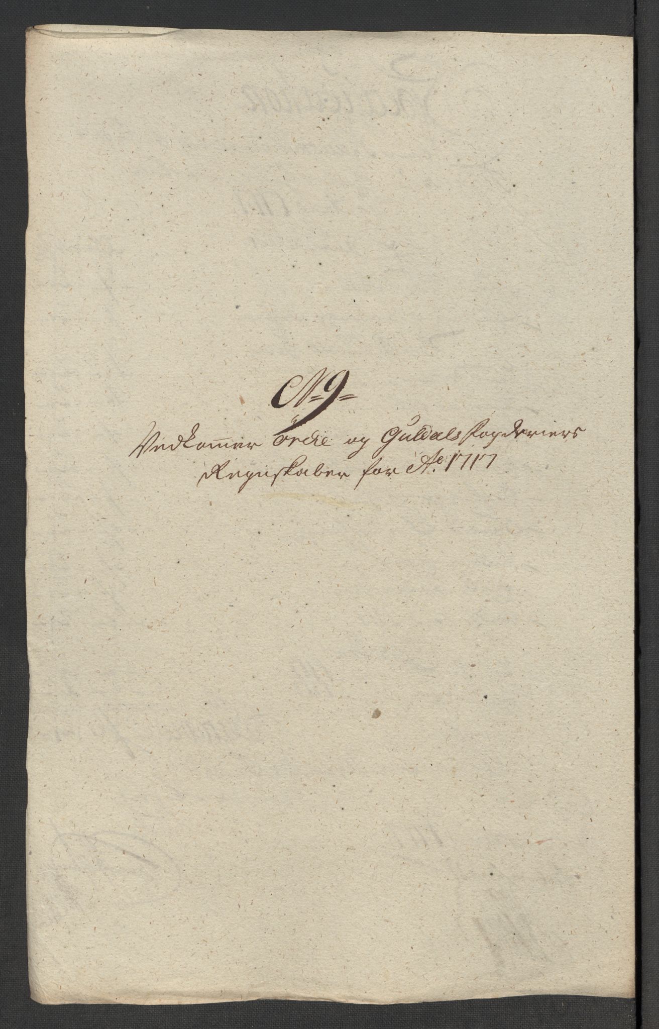 Rentekammeret inntil 1814, Reviderte regnskaper, Fogderegnskap, RA/EA-4092/R60/L3969: Fogderegnskap Orkdal og Gauldal, 1717, p. 154