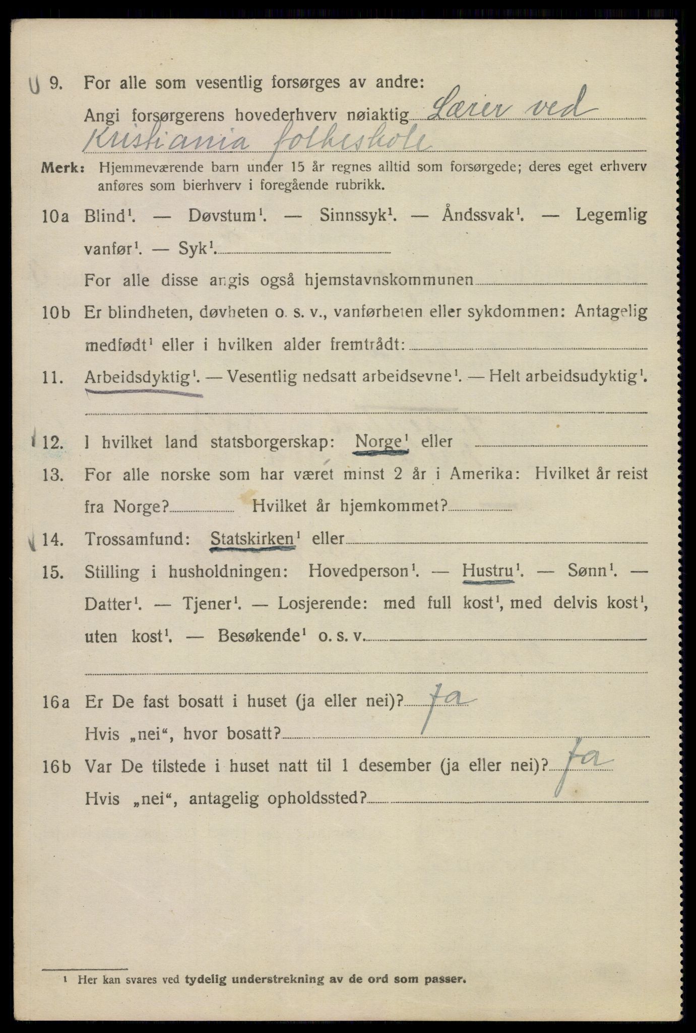 SAO, 1920 census for Kristiania, 1920, p. 228600