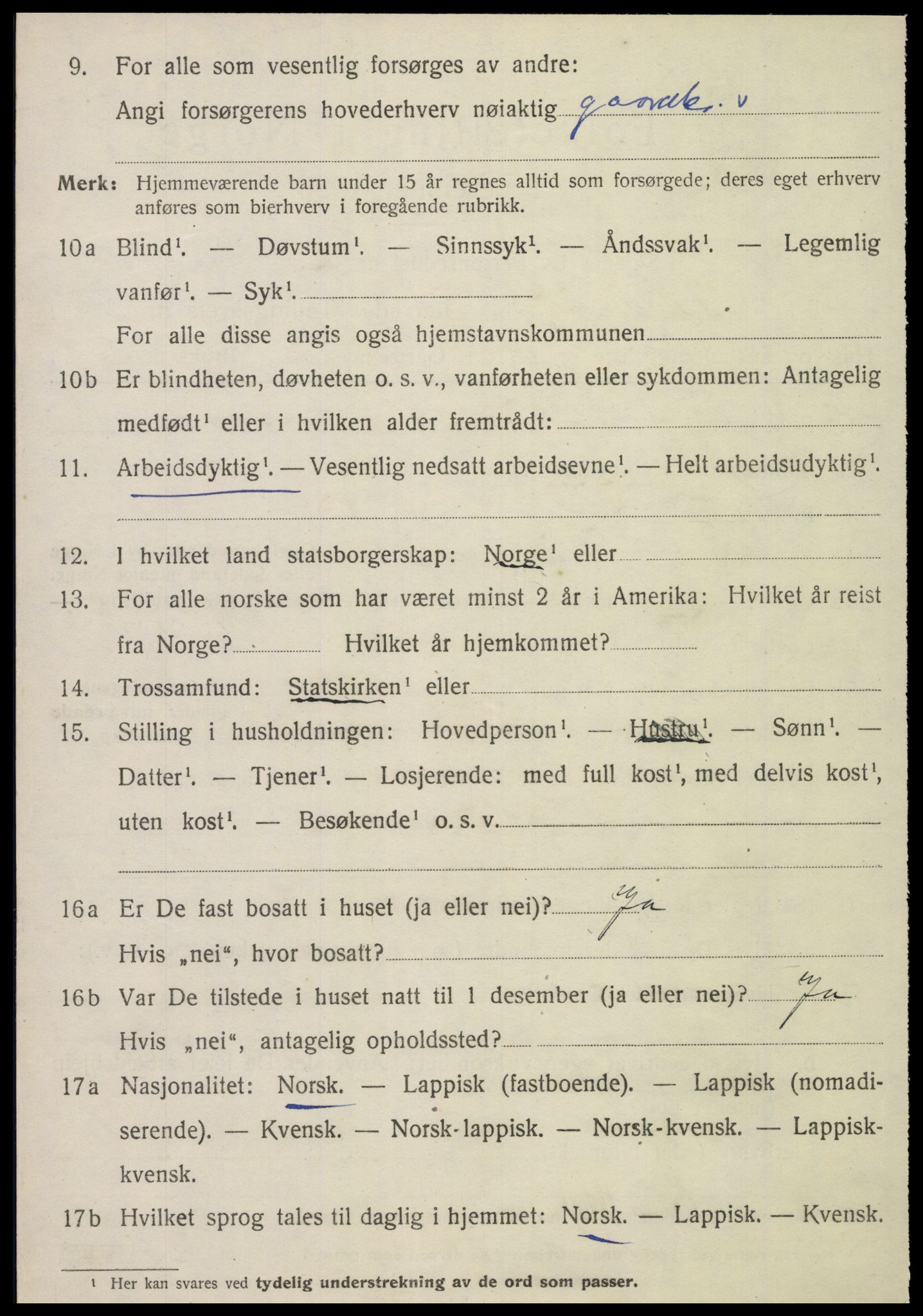 SAT, 1920 census for Inderøy, 1920, p. 1820
