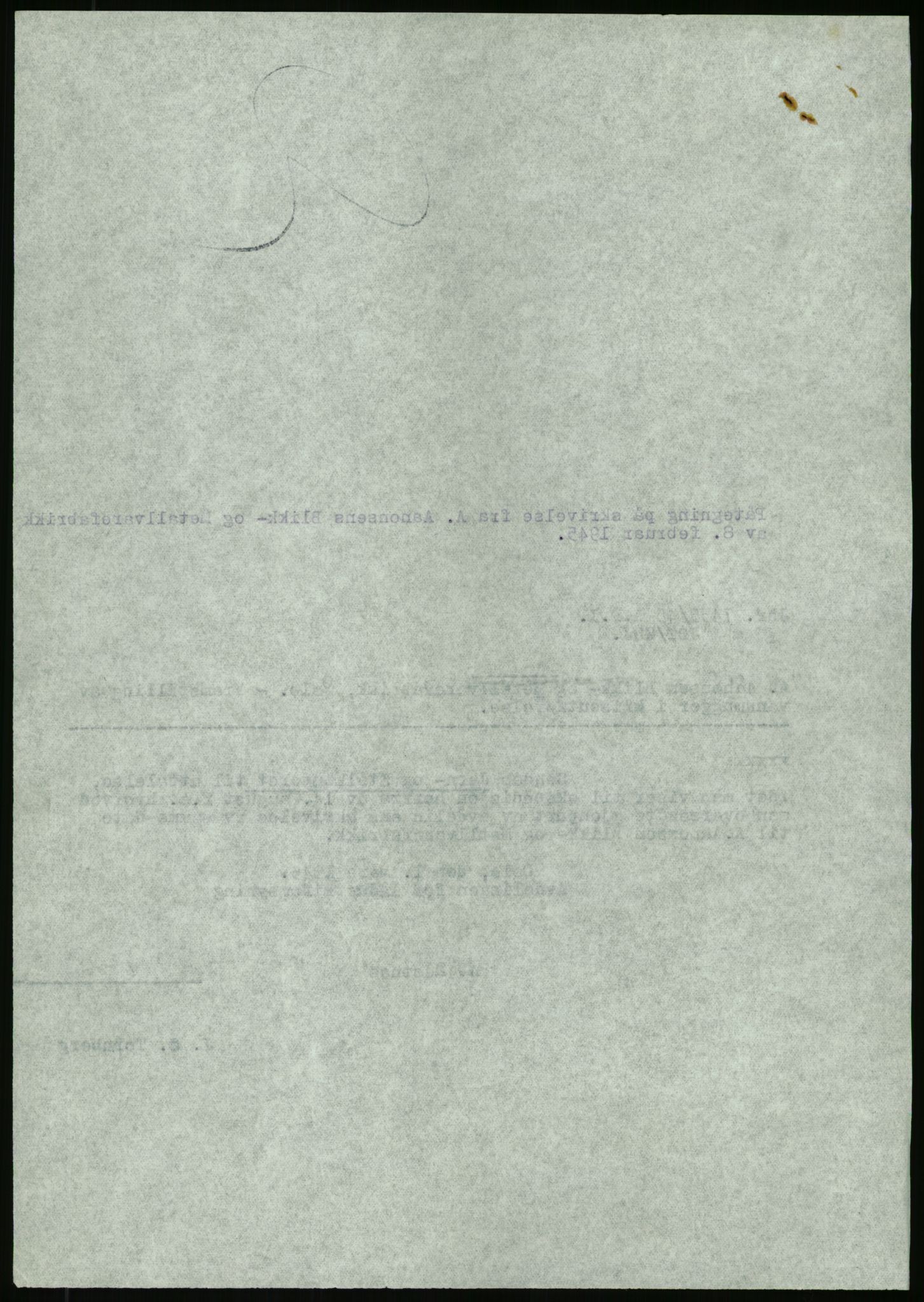 Direktoratet for industriforsyning, Sekretariatet, AV/RA-S-4153/D/Df/L0054: 9. Metallkontoret, 1940-1945, p. 358