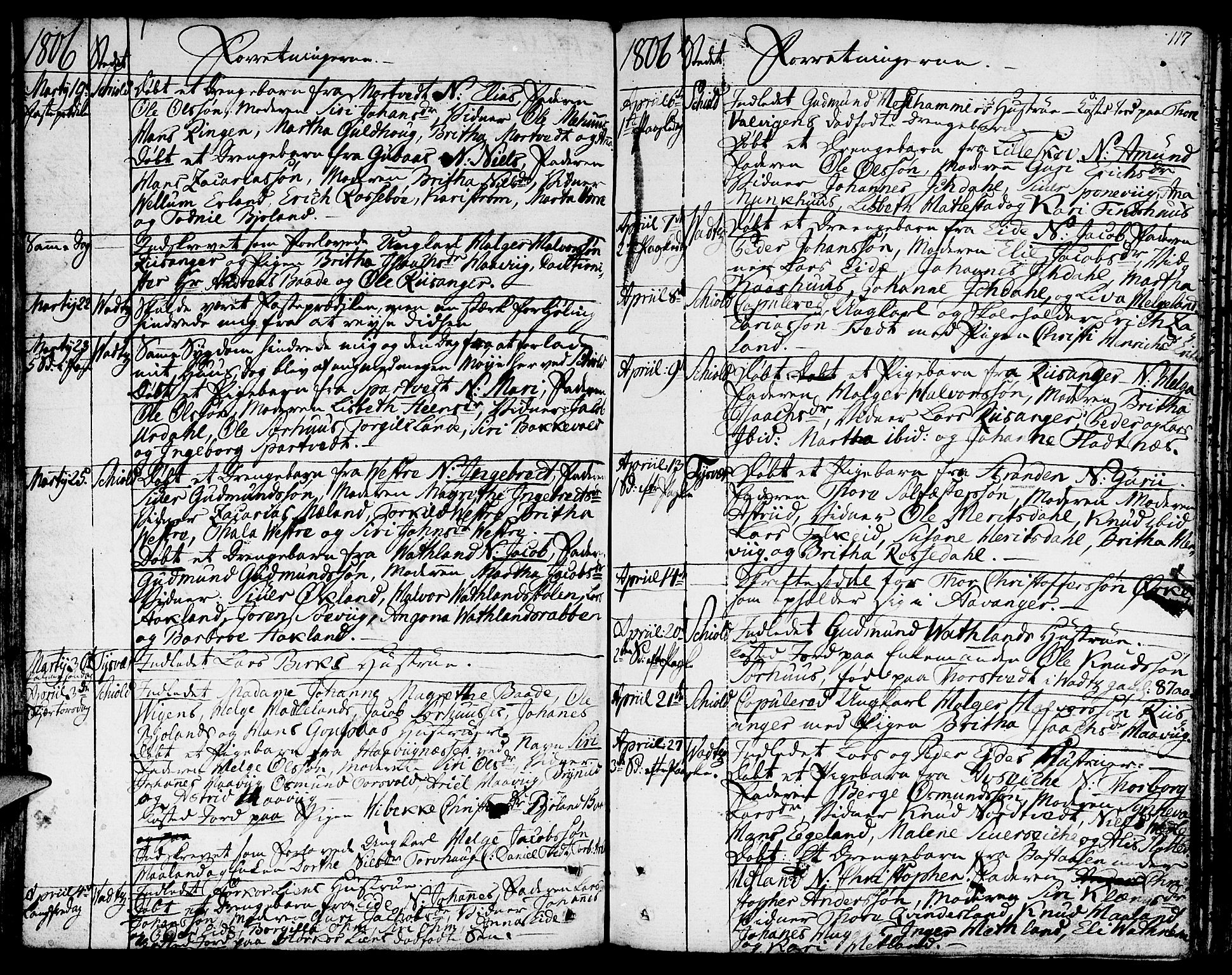 Skjold sokneprestkontor, SAST/A-101847/H/Ha/Haa/L0002: Parish register (official) no. A 2, 1786-1815, p. 117