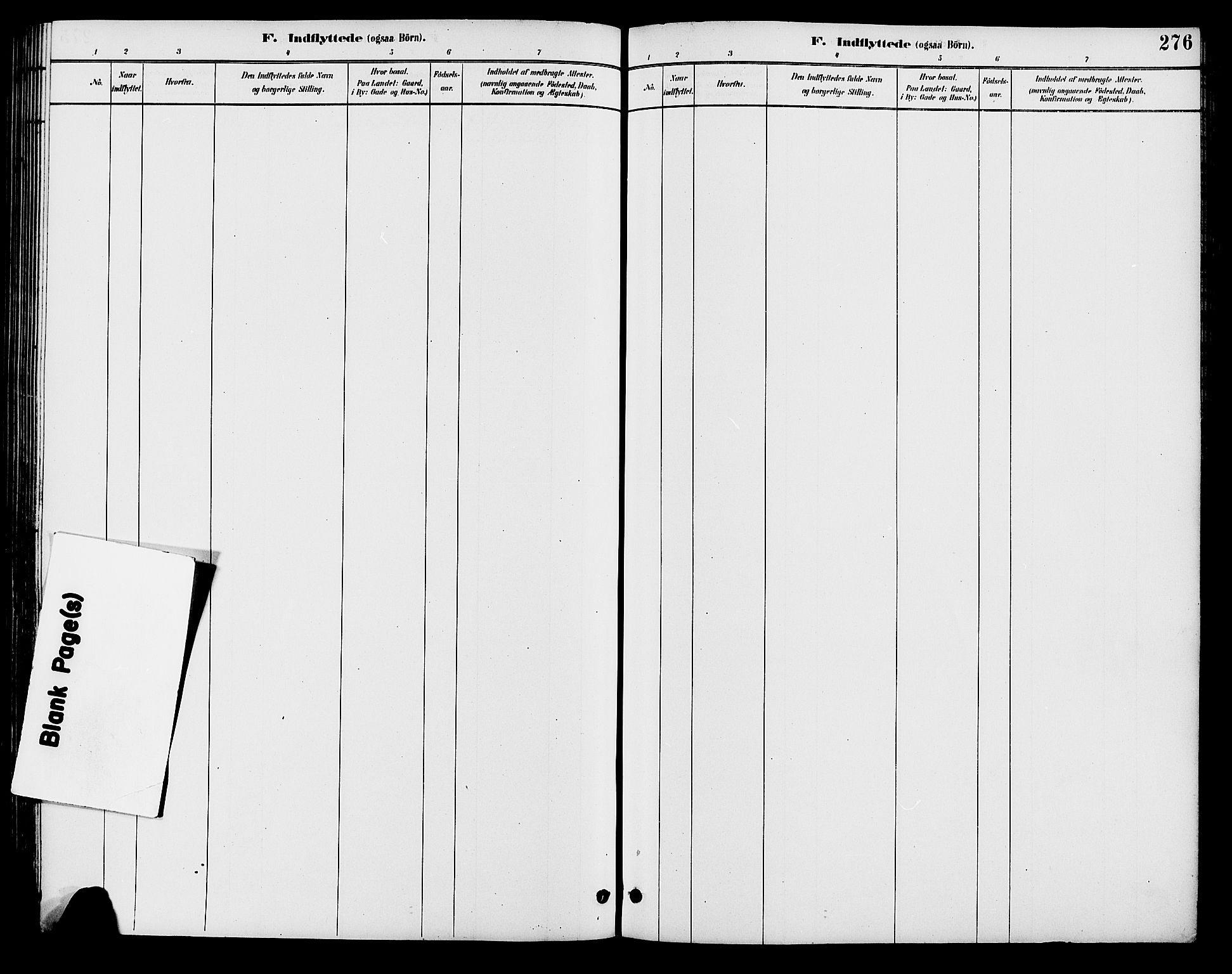 Brandval prestekontor, AV/SAH-PREST-034/H/Ha/Haa/L0002: Parish register (official) no. 2, 1880-1894, p. 276