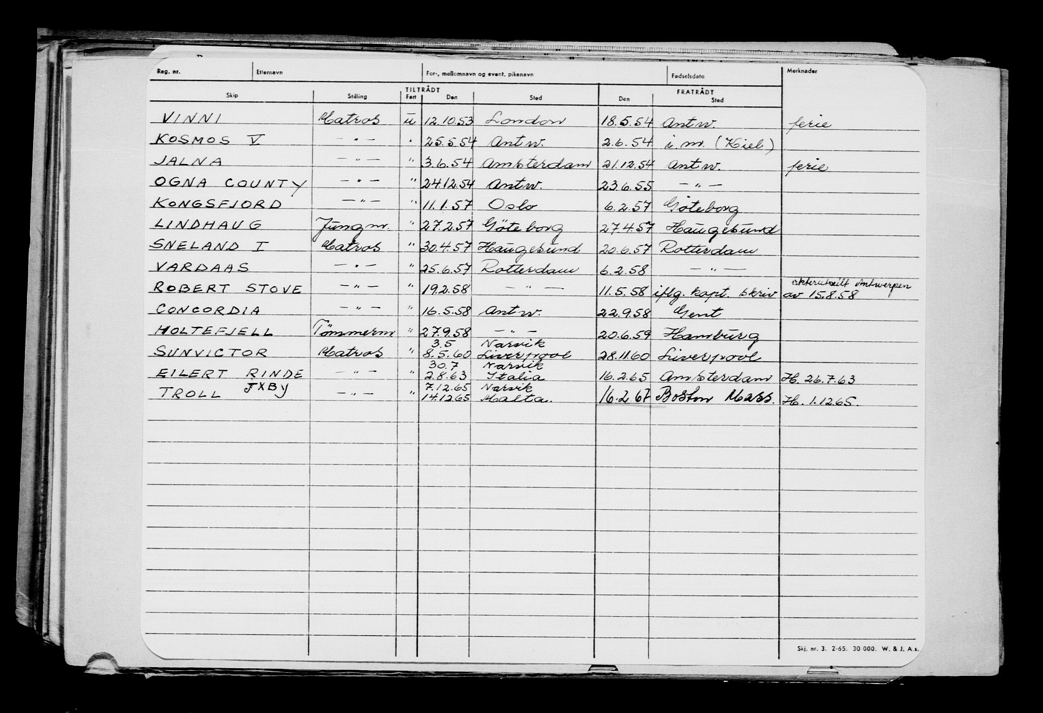 Direktoratet for sjømenn, AV/RA-S-3545/G/Gb/L0222: Hovedkort, 1923, p. 12