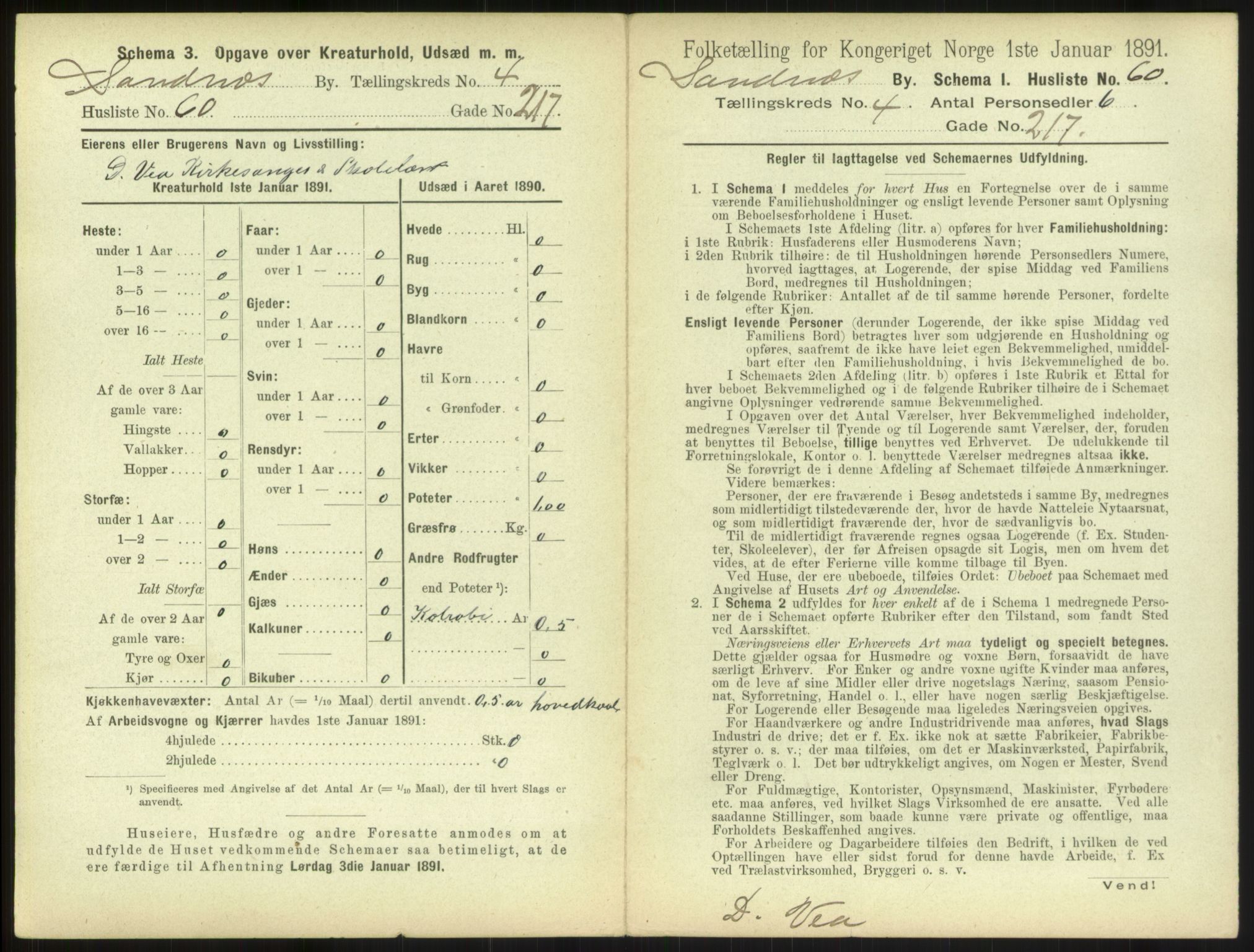 RA, 1891 census for 1102 Sandnes, 1891, p. 469