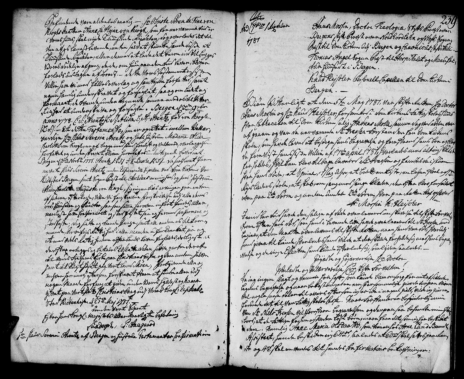 Nordhordland prosti , AV/SAB-A-99915, 1773-1790, p. 238b-239a