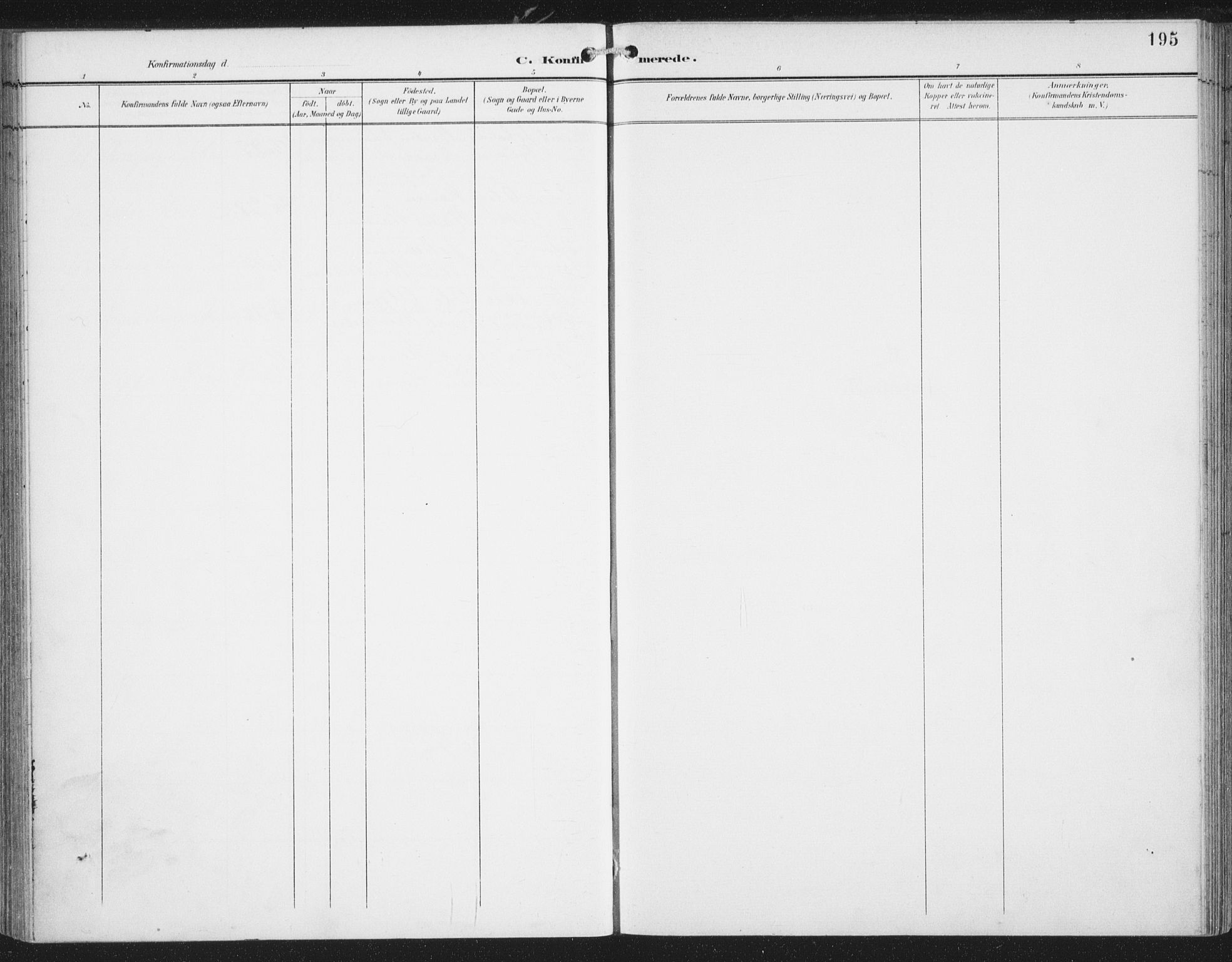 Ministerialprotokoller, klokkerbøker og fødselsregistre - Nordland, AV/SAT-A-1459/874/L1062: Parish register (official) no. 874A06, 1899-1907, p. 195