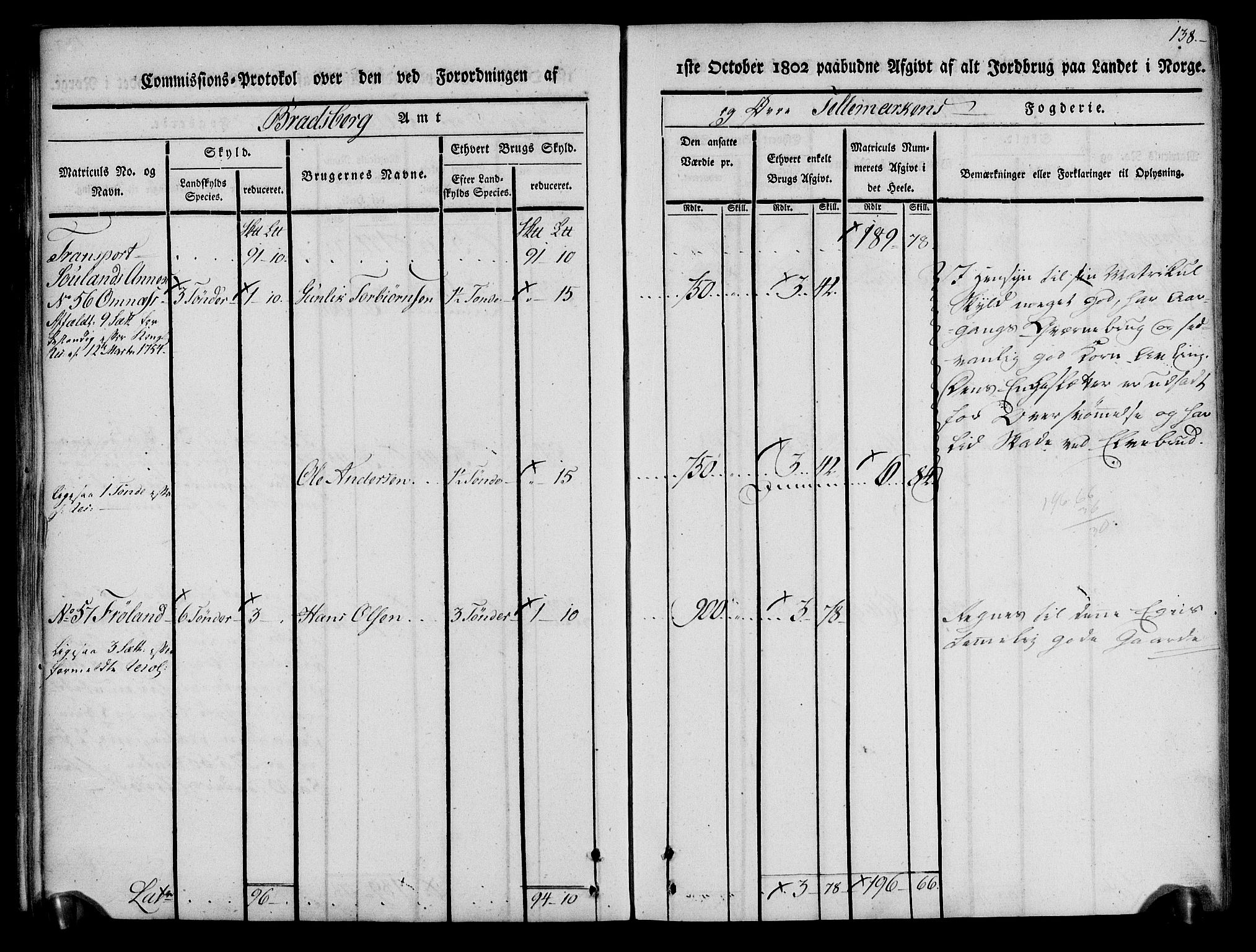 Rentekammeret inntil 1814, Realistisk ordnet avdeling, AV/RA-EA-4070/N/Ne/Nea/L0074: Øvre Telemarken fogderi. Kommisjonsprotokoll for fogderiets østre del - Tinn, Hjartdal og Seljord prestegjeld., 1803, p. 138