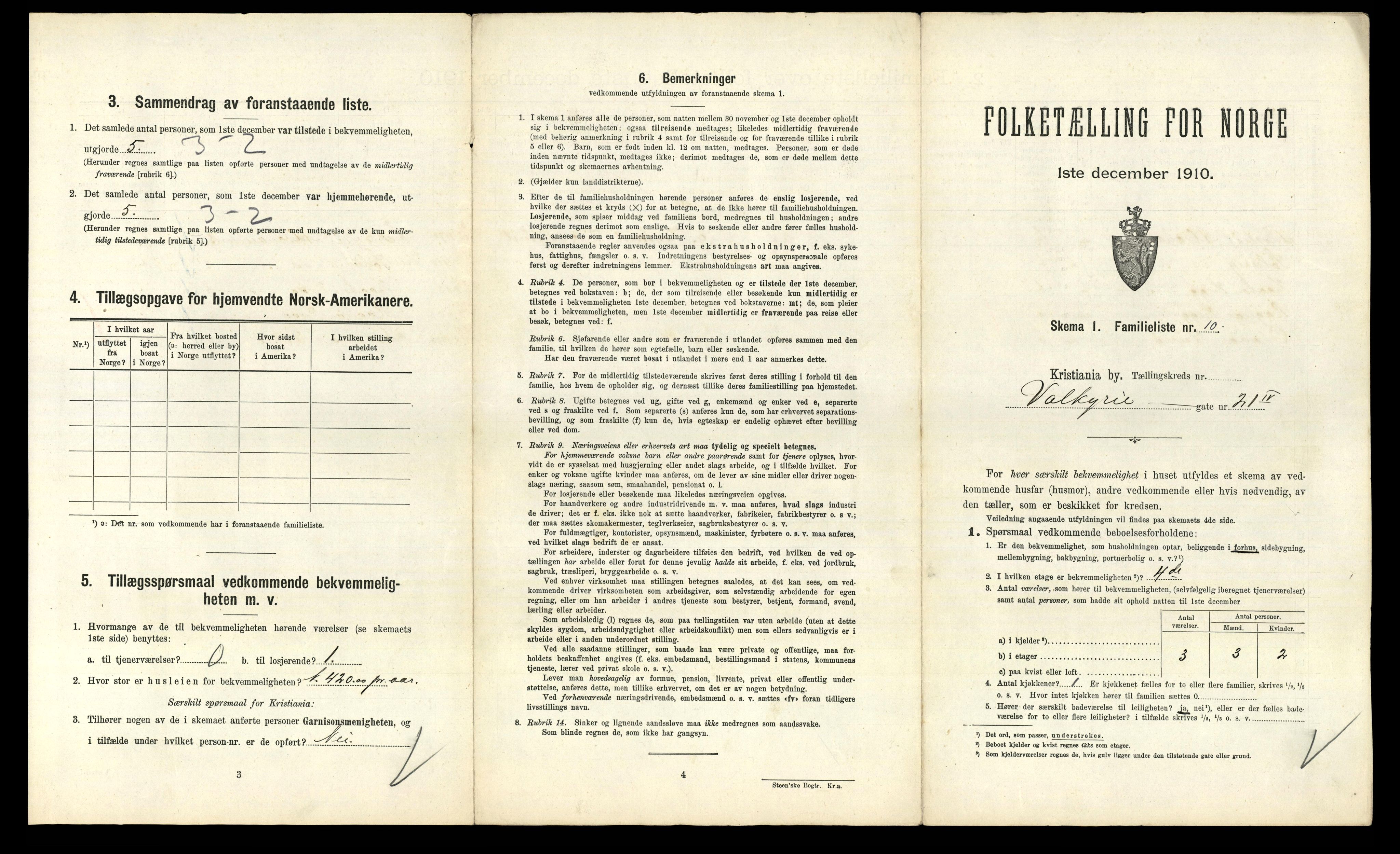 RA, 1910 census for Kristiania, 1910, p. 116865