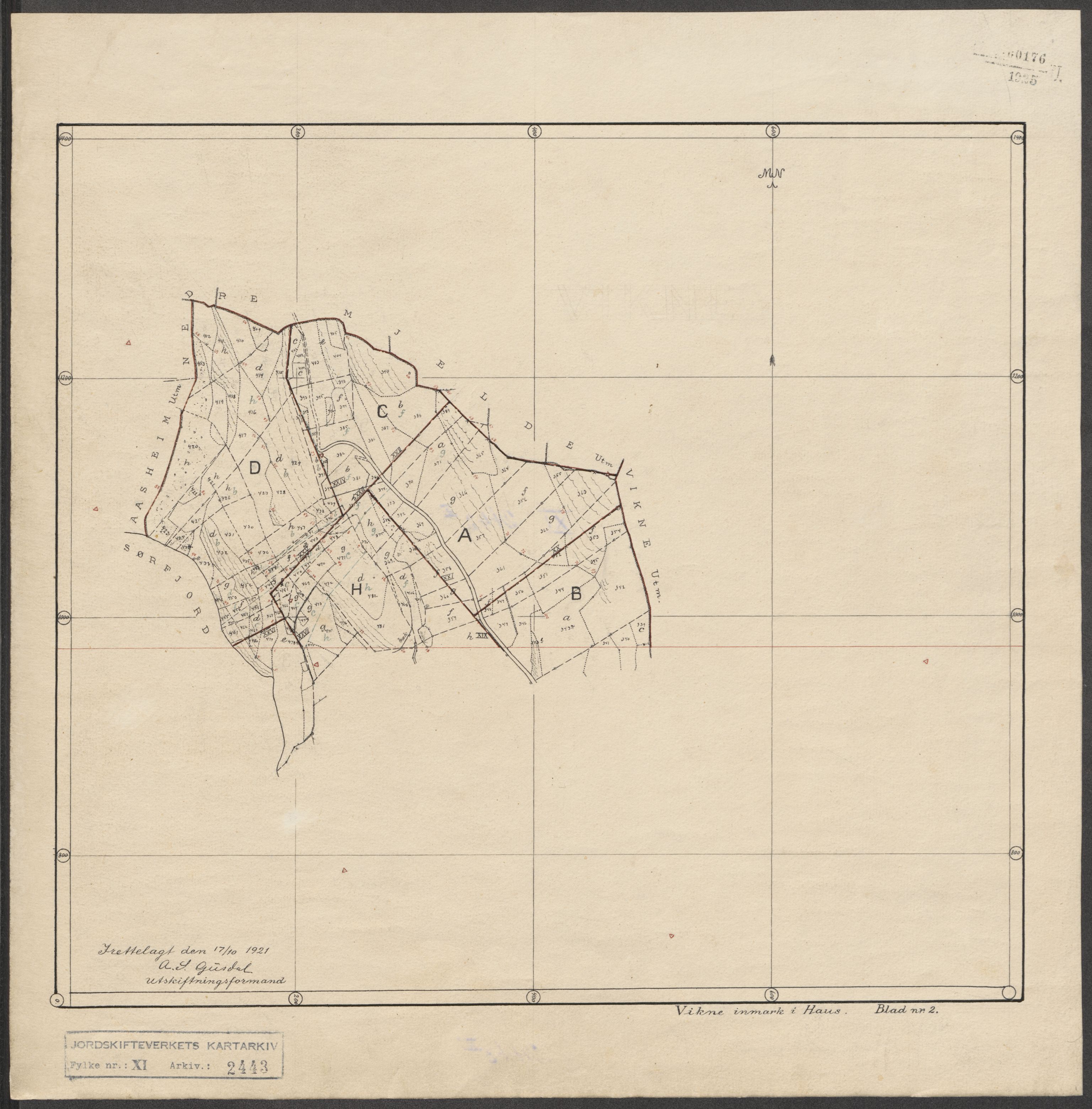 Jordskifteverkets kartarkiv, AV/RA-S-3929/T, 1859-1988, p. 2744
