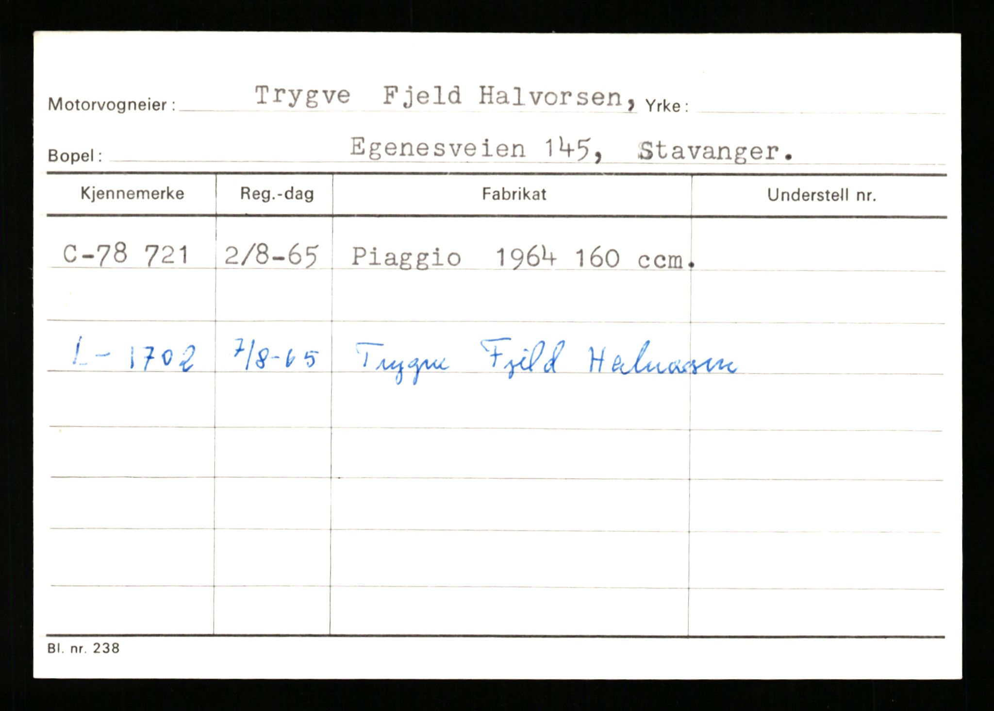 Stavanger trafikkstasjon, AV/SAST-A-101942/0/G/L0008: Registreringsnummer: 67519 - 84533, 1930-1971, p. 1415