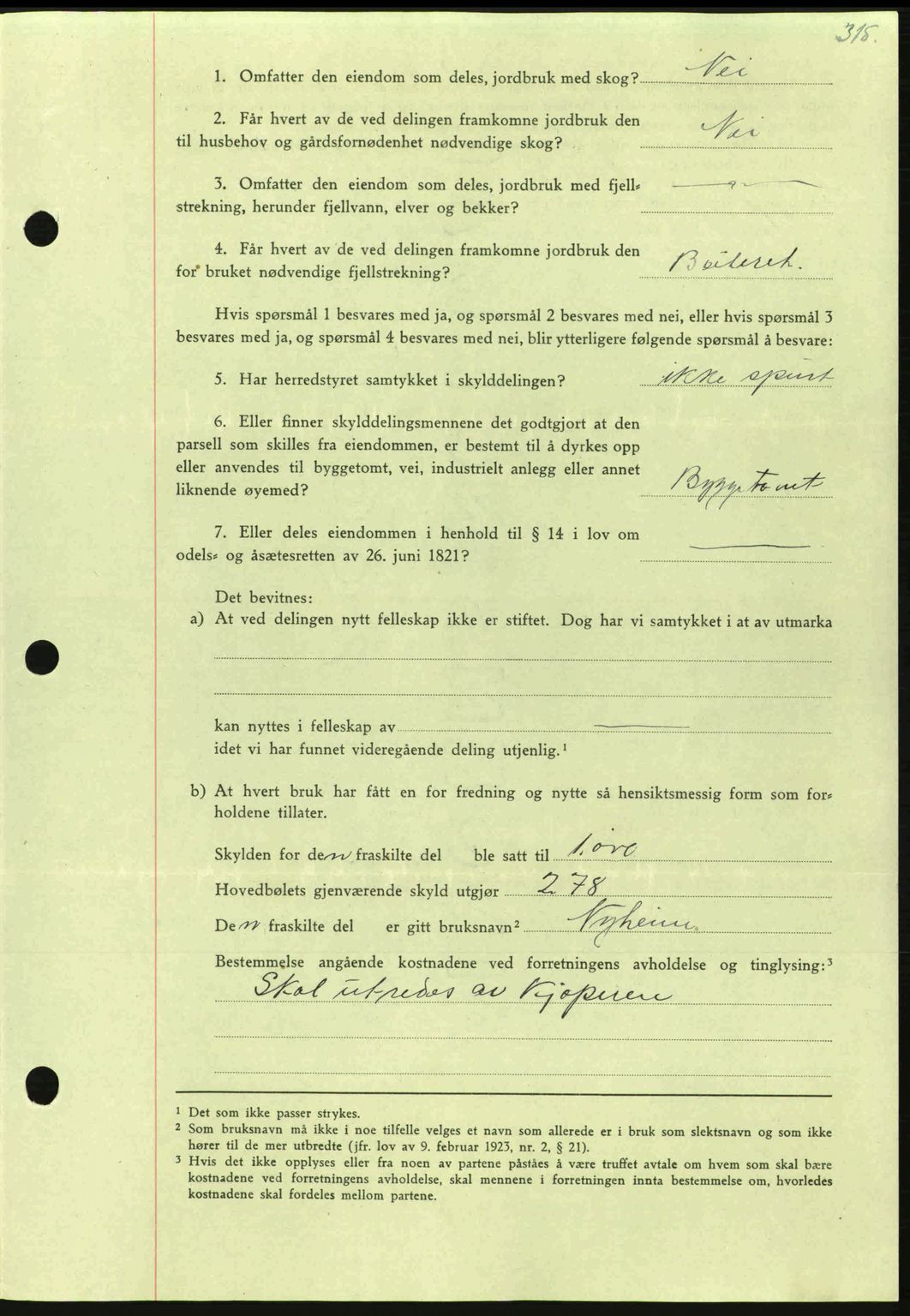 Nordmøre sorenskriveri, AV/SAT-A-4132/1/2/2Ca: Mortgage book no. A100a, 1945-1945, Diary no: : 1498/1945