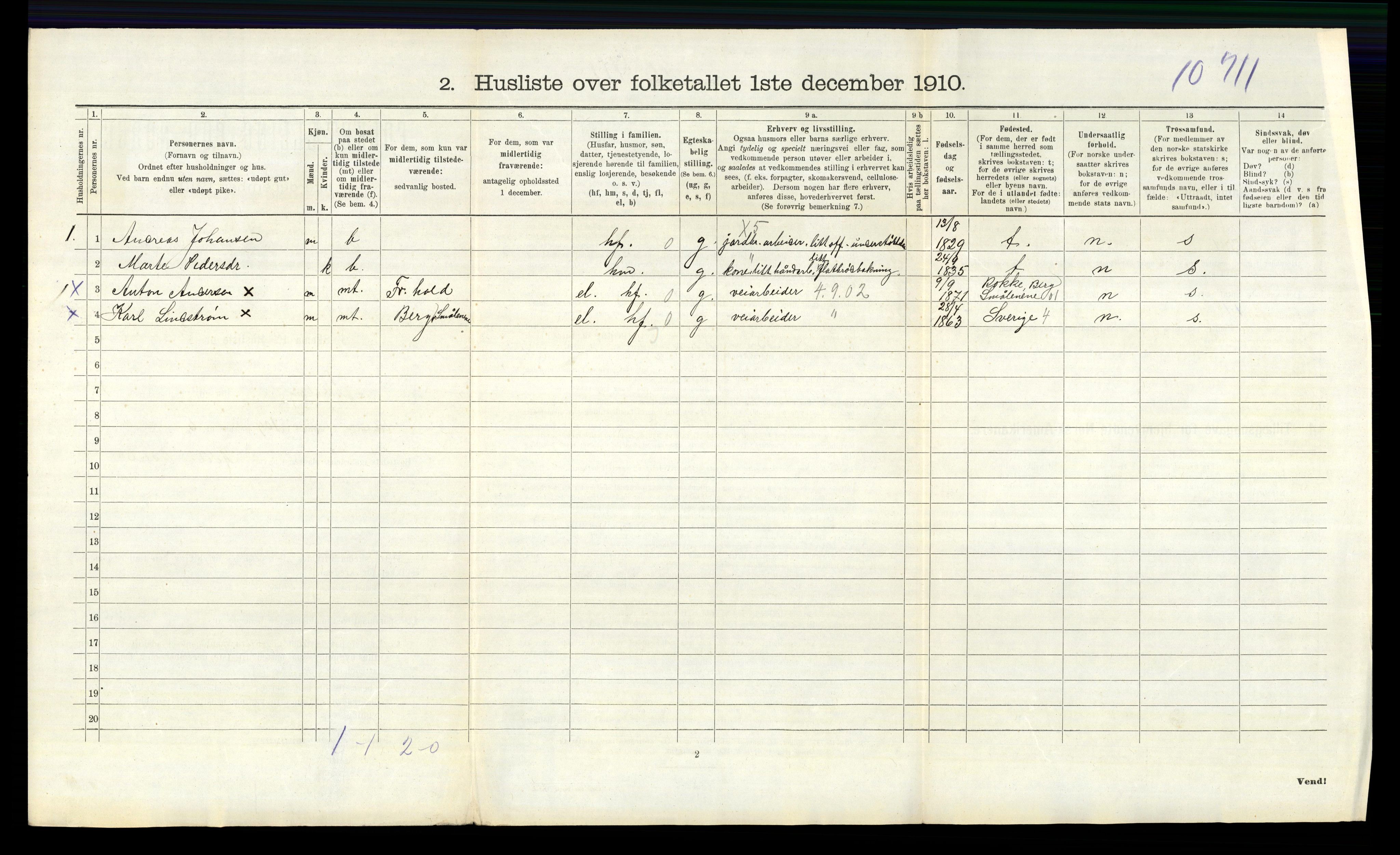 RA, 1910 census for Skjeberg, 1910, p. 1629