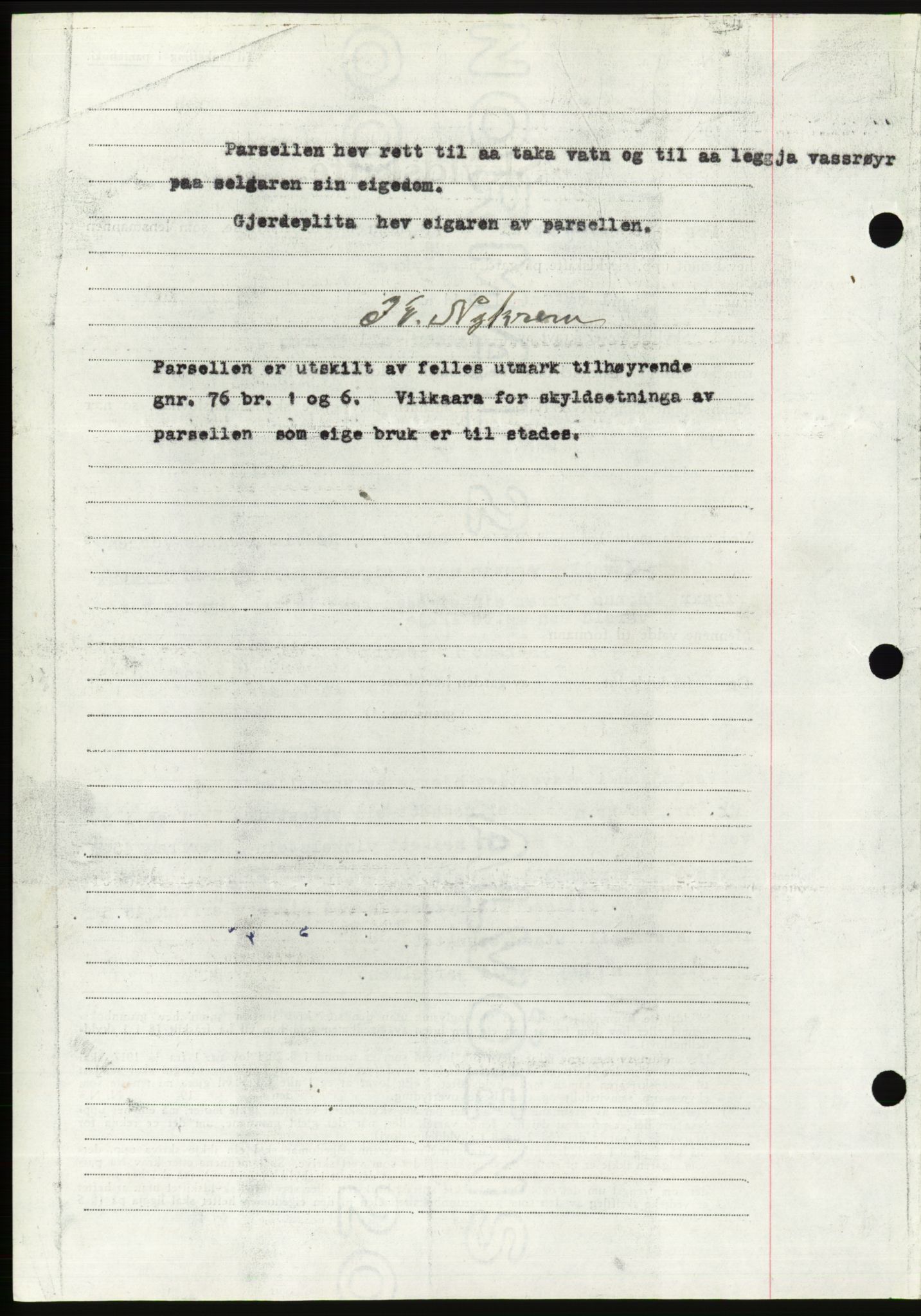 Søre Sunnmøre sorenskriveri, AV/SAT-A-4122/1/2/2C/L0078: Mortgage book no. 4A, 1946-1946, Diary no: : 417/1946