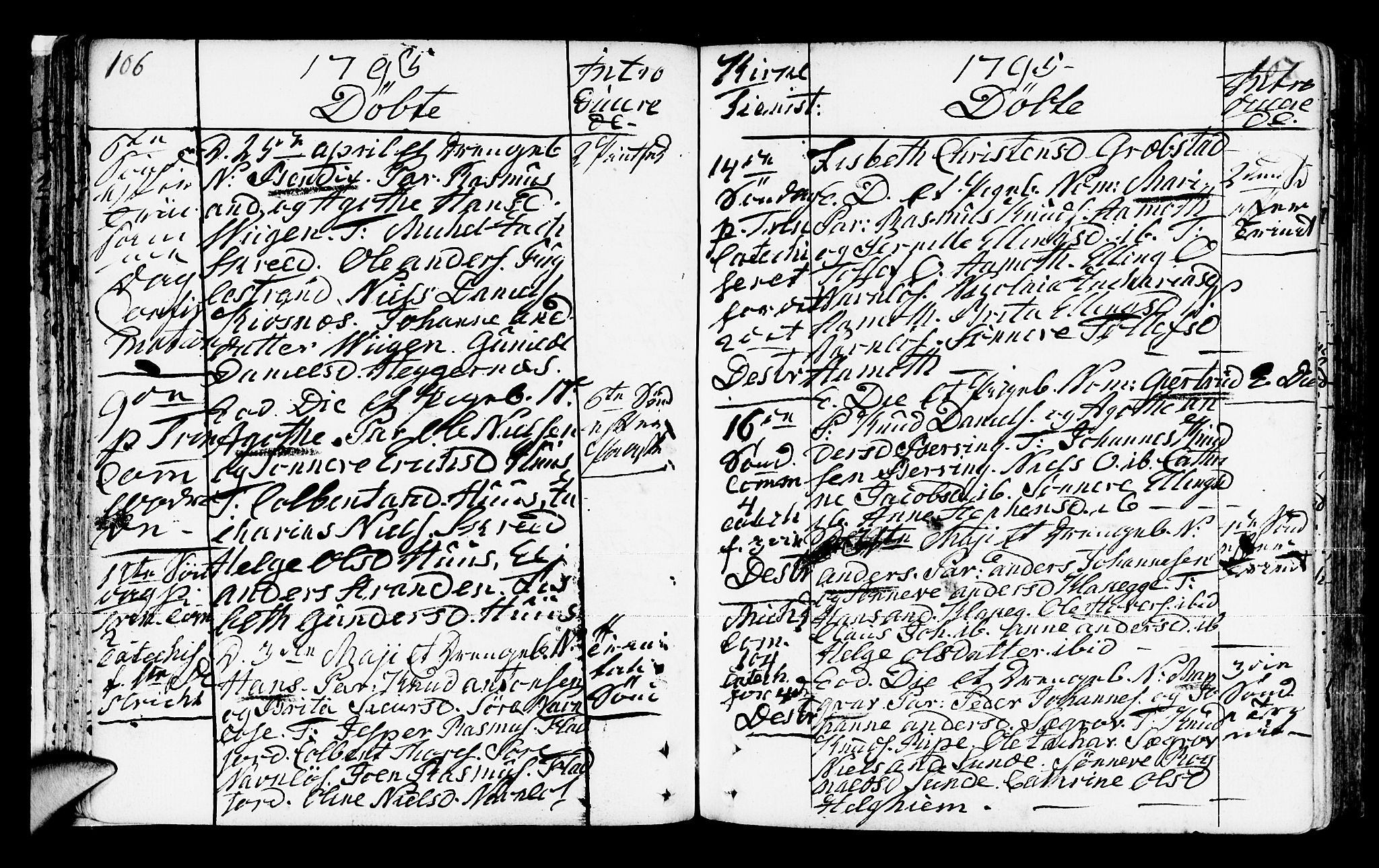 Jølster sokneprestembete, AV/SAB-A-80701/H/Haa/Haaa/L0006: Parish register (official) no. A 6, 1790-1821, p. 106-107