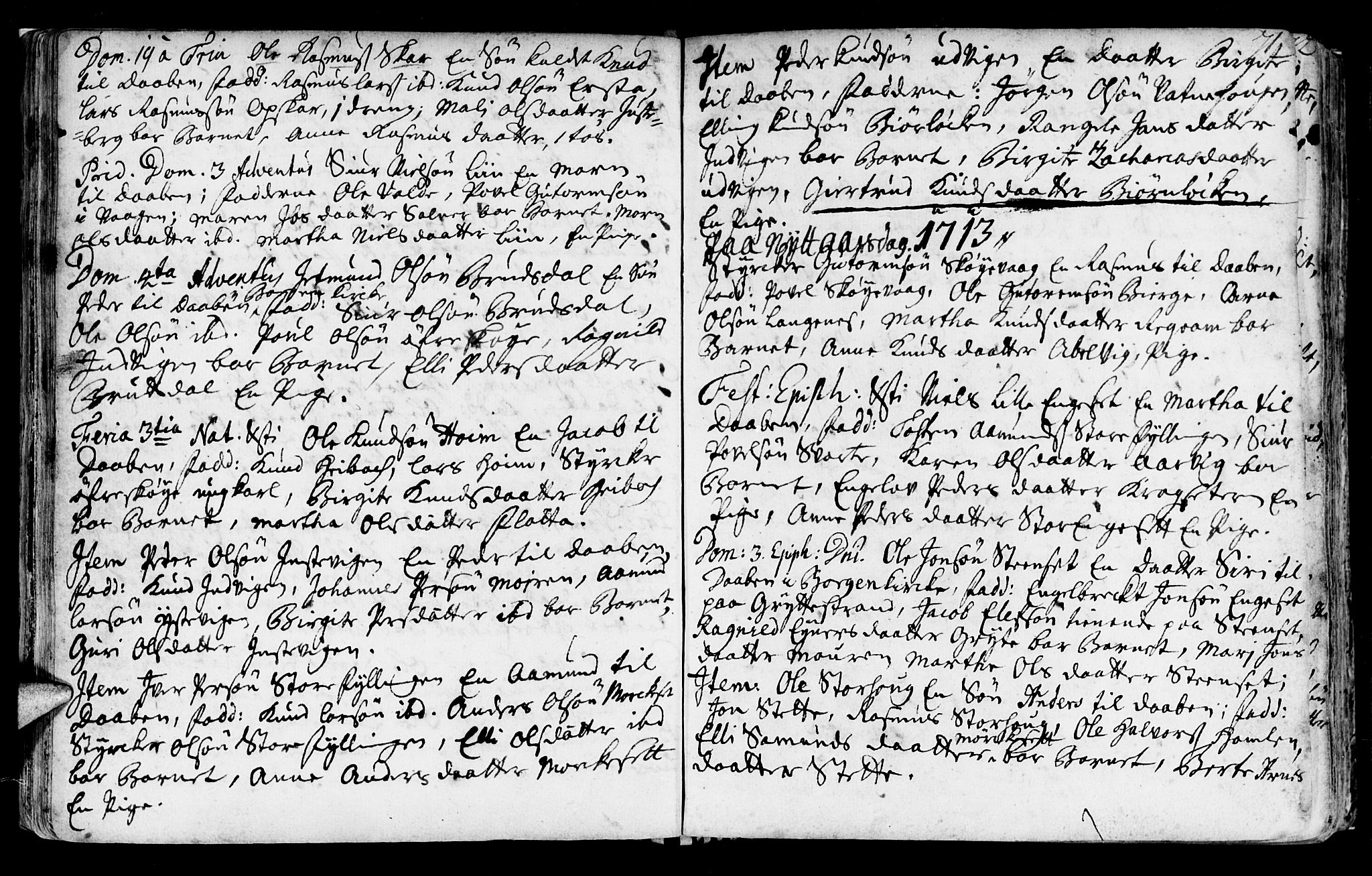 Ministerialprotokoller, klokkerbøker og fødselsregistre - Møre og Romsdal, SAT/A-1454/524/L0349: Parish register (official) no. 524A01, 1698-1779, p. 71