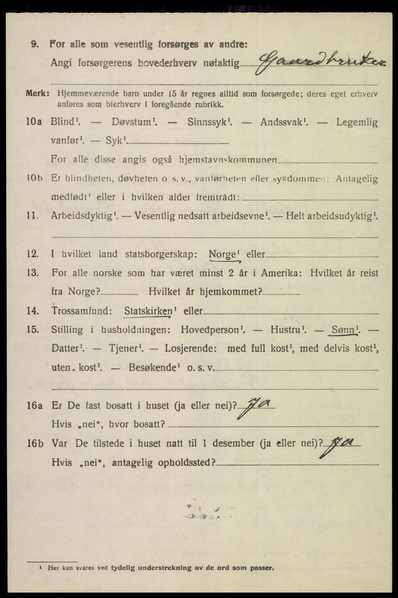 SAK, 1920 census for Øyslebø, 1920, p. 903