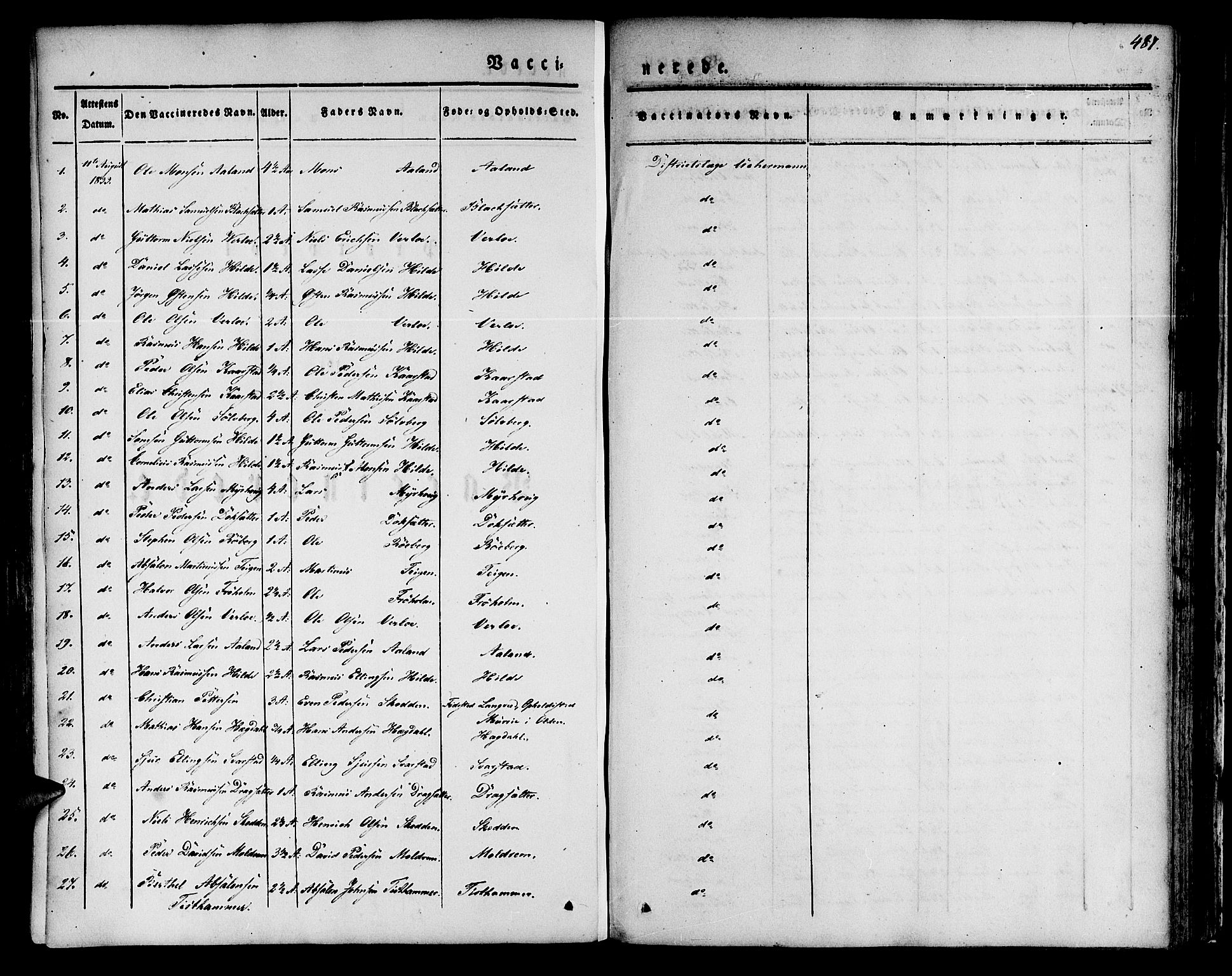 Innvik sokneprestembete, AV/SAB-A-80501: Parish register (official) no. A 4II, 1832-1846, p. 487