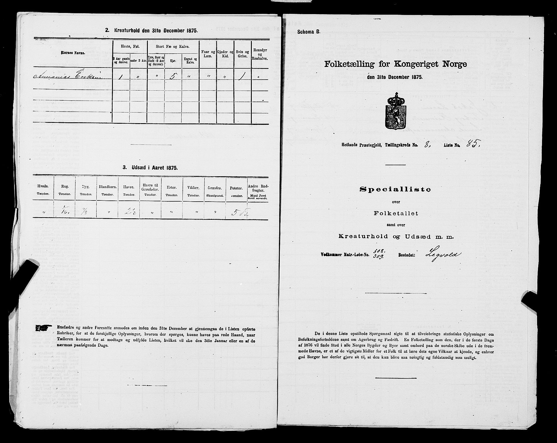 SAST, 1875 census for 1126P Hetland, 1875, p. 1789