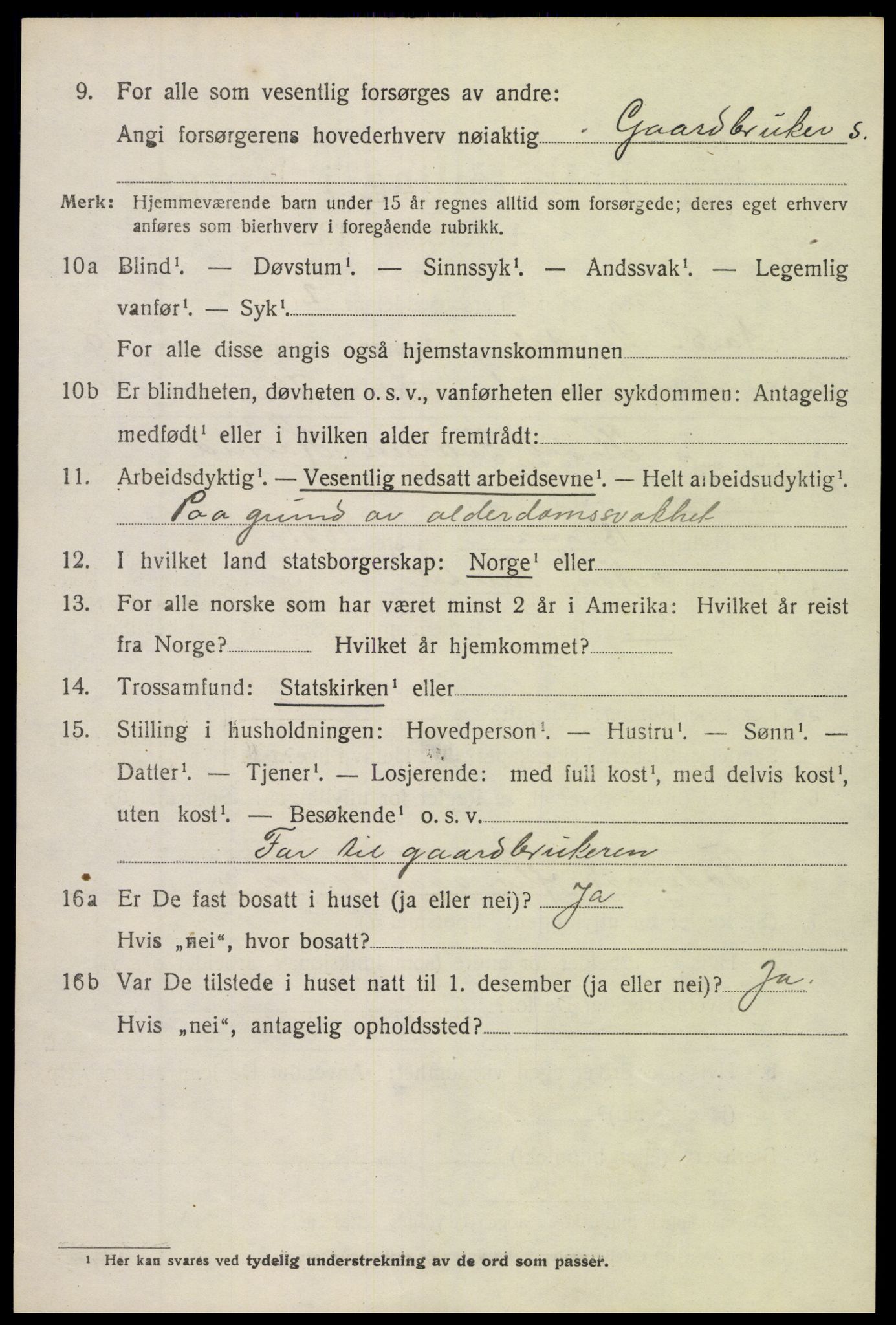 SAH, 1920 census for Nord-Aurdal, 1920, p. 7881