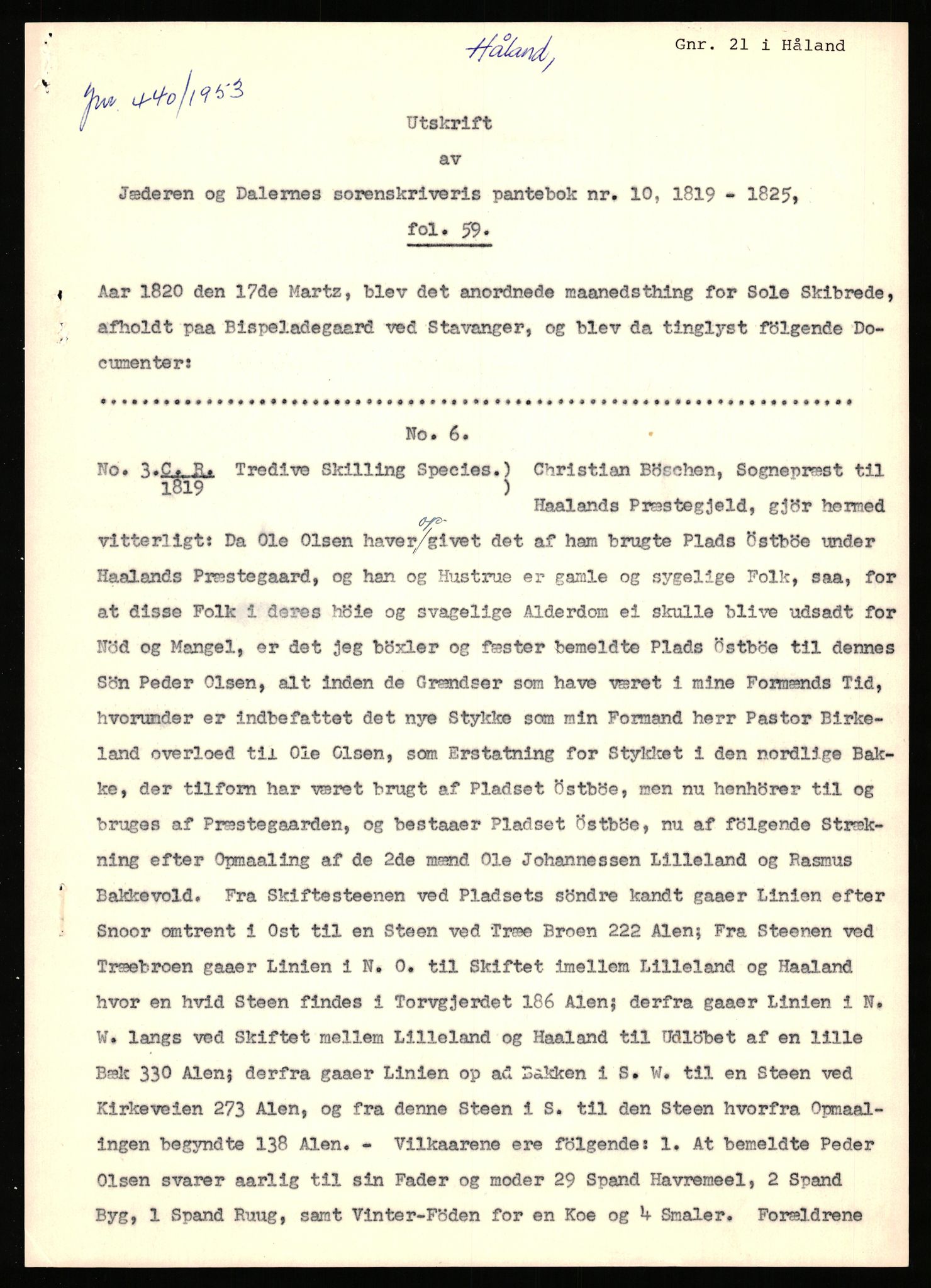 Statsarkivet i Stavanger, AV/SAST-A-101971/03/Y/Yj/L0042: Avskrifter sortert etter gårdsnavn: Høle - Håland vestre, 1750-1930, p. 572