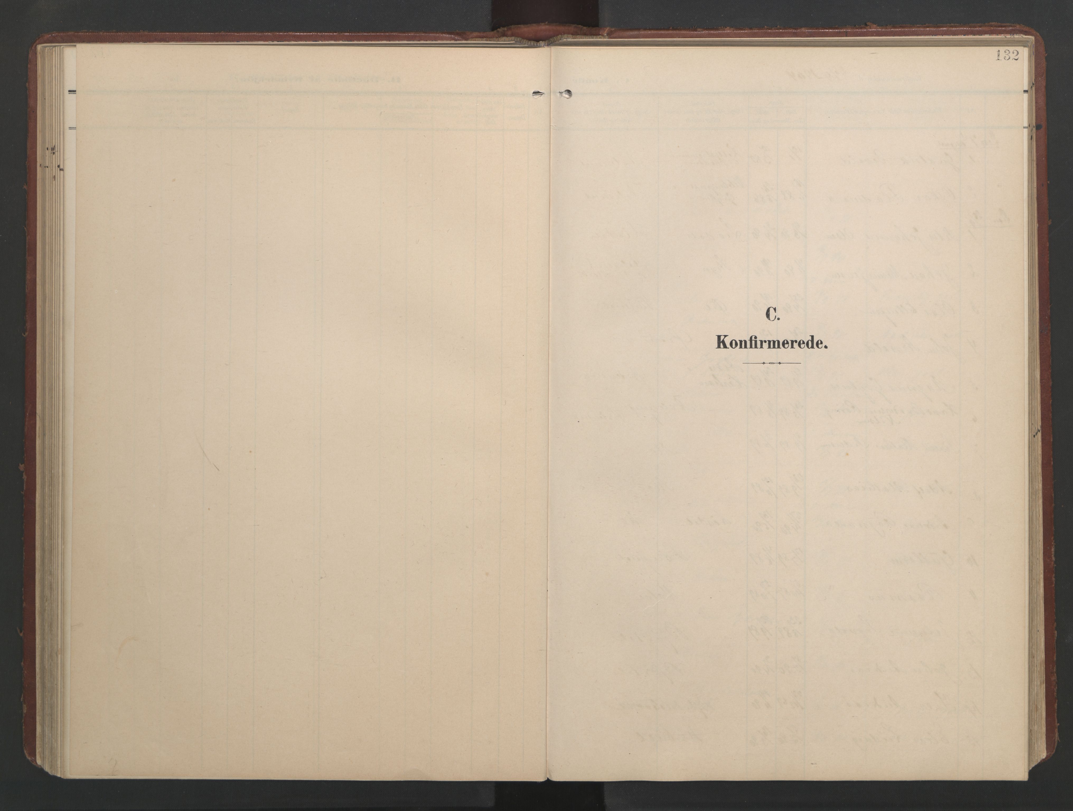 Ministerialprotokoller, klokkerbøker og fødselsregistre - Møre og Romsdal, SAT/A-1454/513/L0190: Parish register (copy) no. 513C04, 1904-1926, p. 132