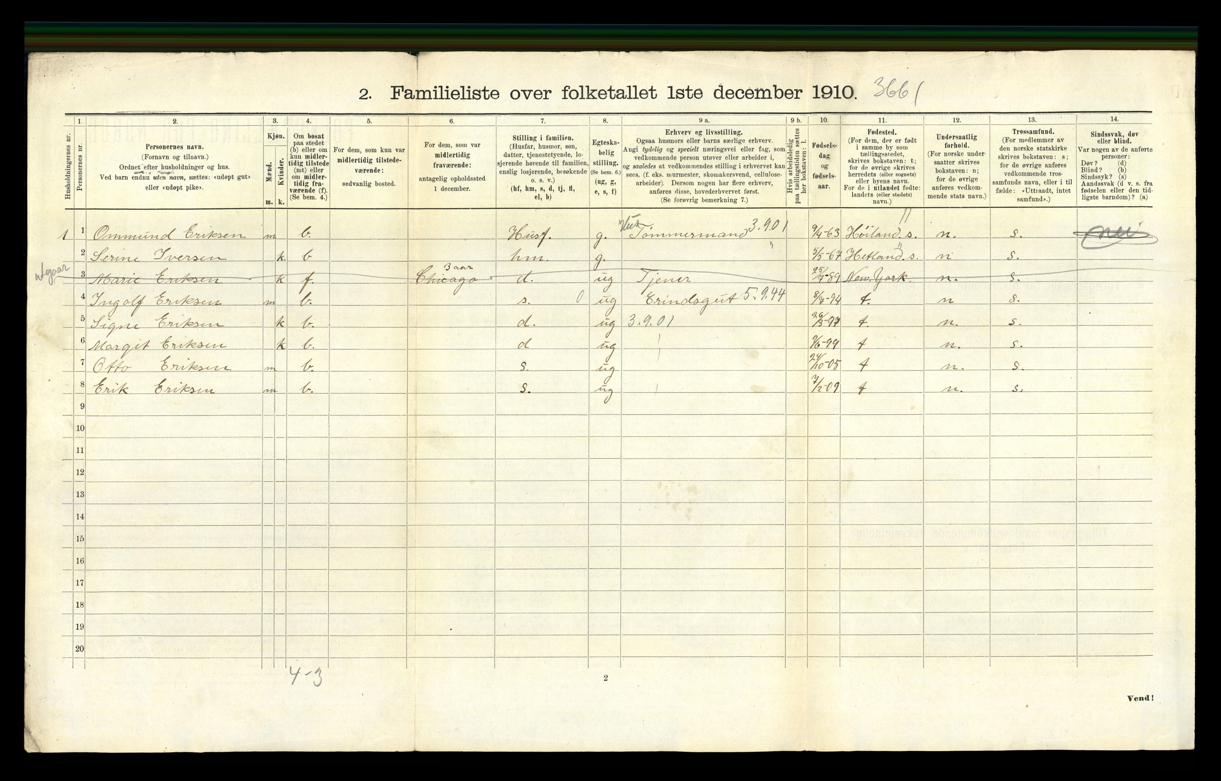 RA, 1910 census for Stavanger, 1910, p. 23879