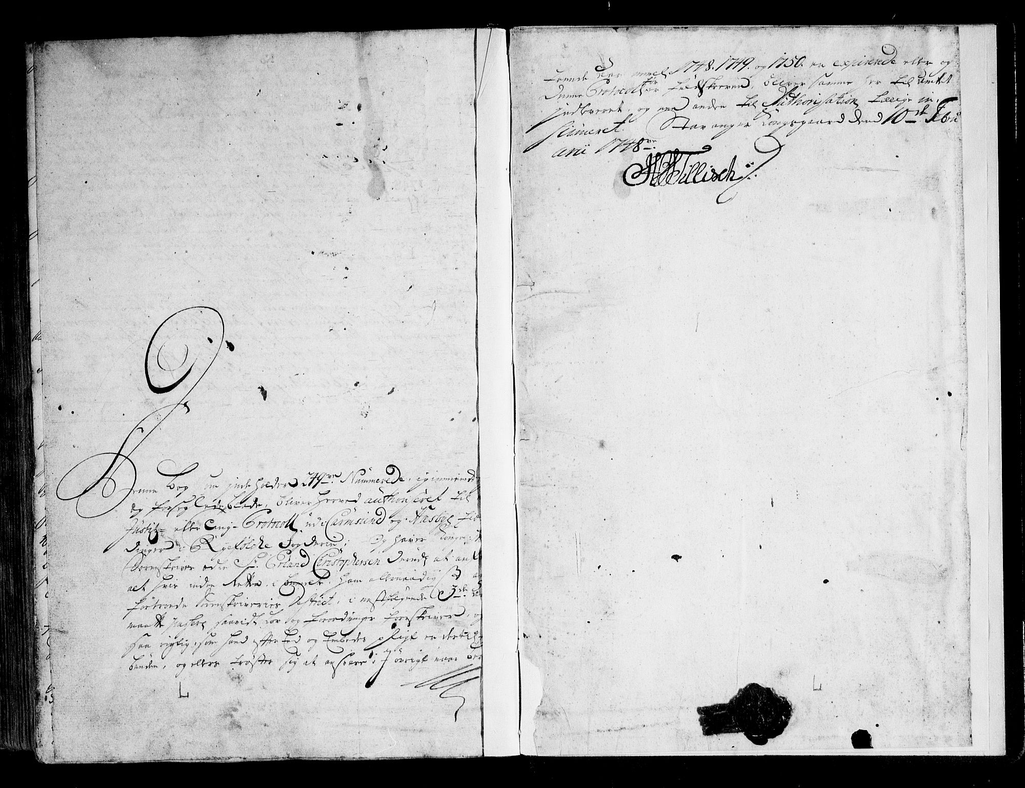 Ryfylke tingrett, AV/SAST-A-100055/001/I/IB/IBBa/L0052: Tingbok, Karmsund og Hesby, 1748-1751, p. 250b-251a