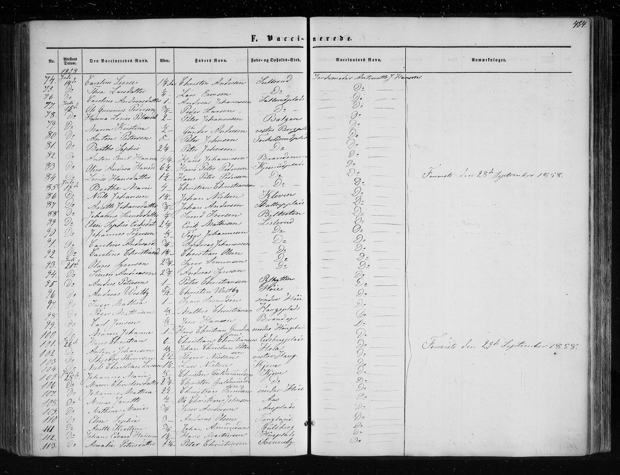 Eidsberg prestekontor Kirkebøker, SAO/A-10905/F/Fa/L0010.b: Parish register (official) no. I 10B, 1857-1866, p. 484