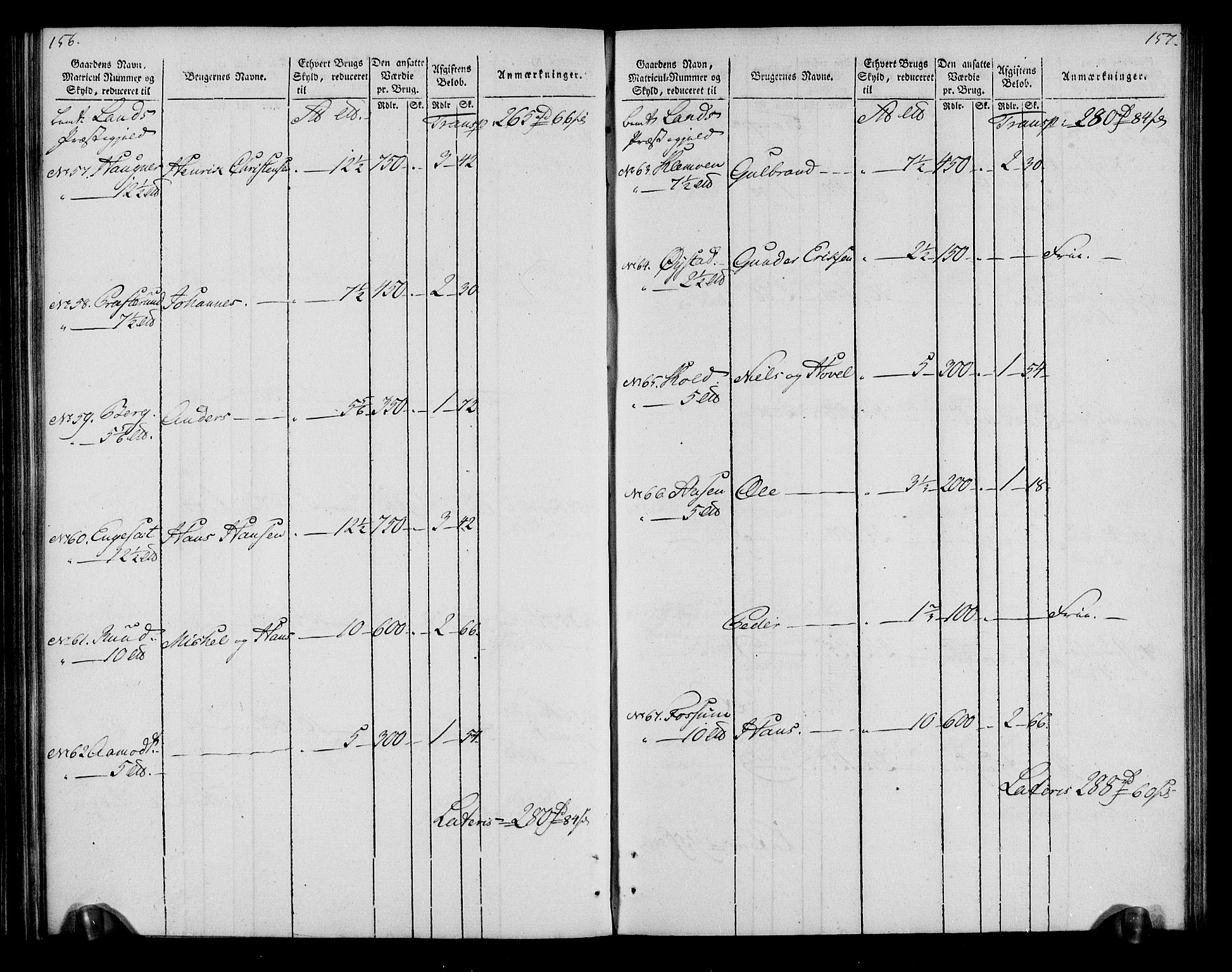 Rentekammeret inntil 1814, Realistisk ordnet avdeling, AV/RA-EA-4070/N/Ne/Nea/L0043: Valdres fogderi. Oppebørselsregister, 1803-1804, p. 82