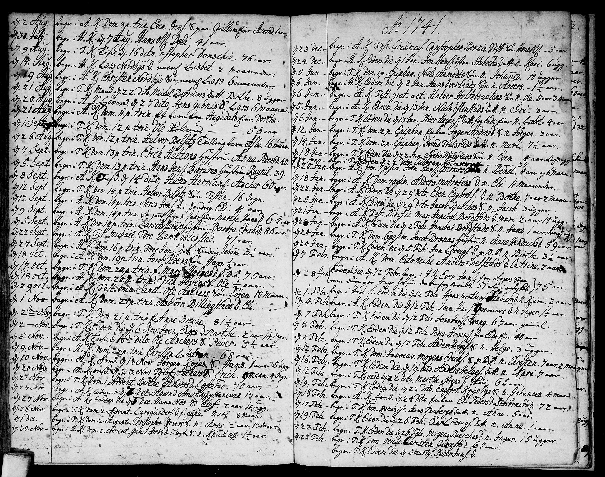 Asker prestekontor Kirkebøker, SAO/A-10256a/F/Fa/L0001: Parish register (official) no. I 1, 1726-1744, p. 106
