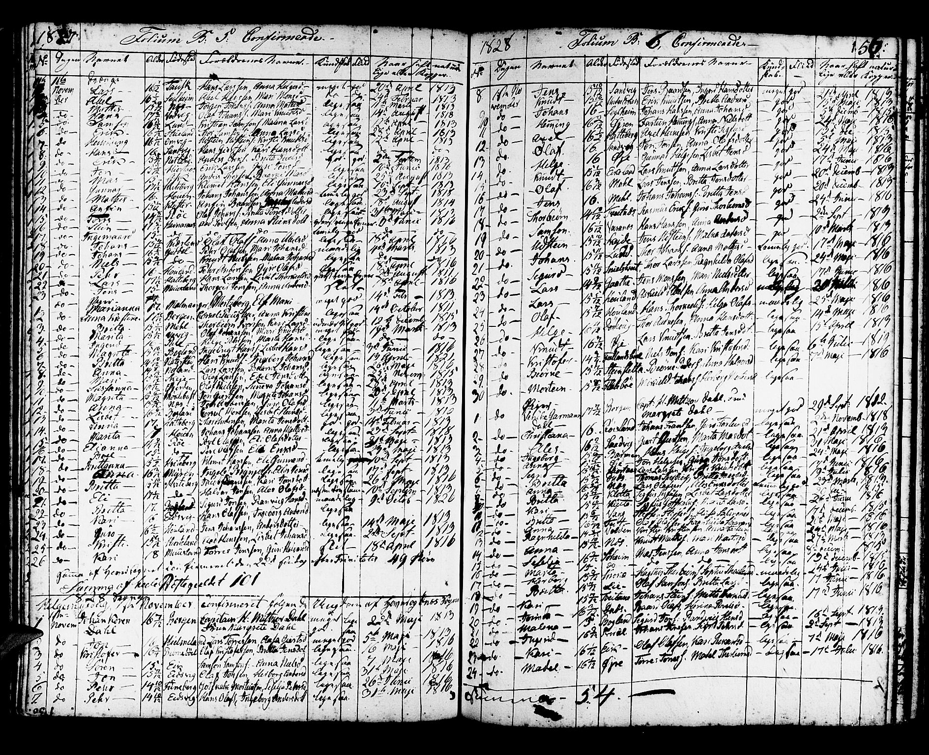 Kvinnherad sokneprestembete, AV/SAB-A-76401/H/Haa: Parish register (official) no. A 5, 1811-1835, p. 156