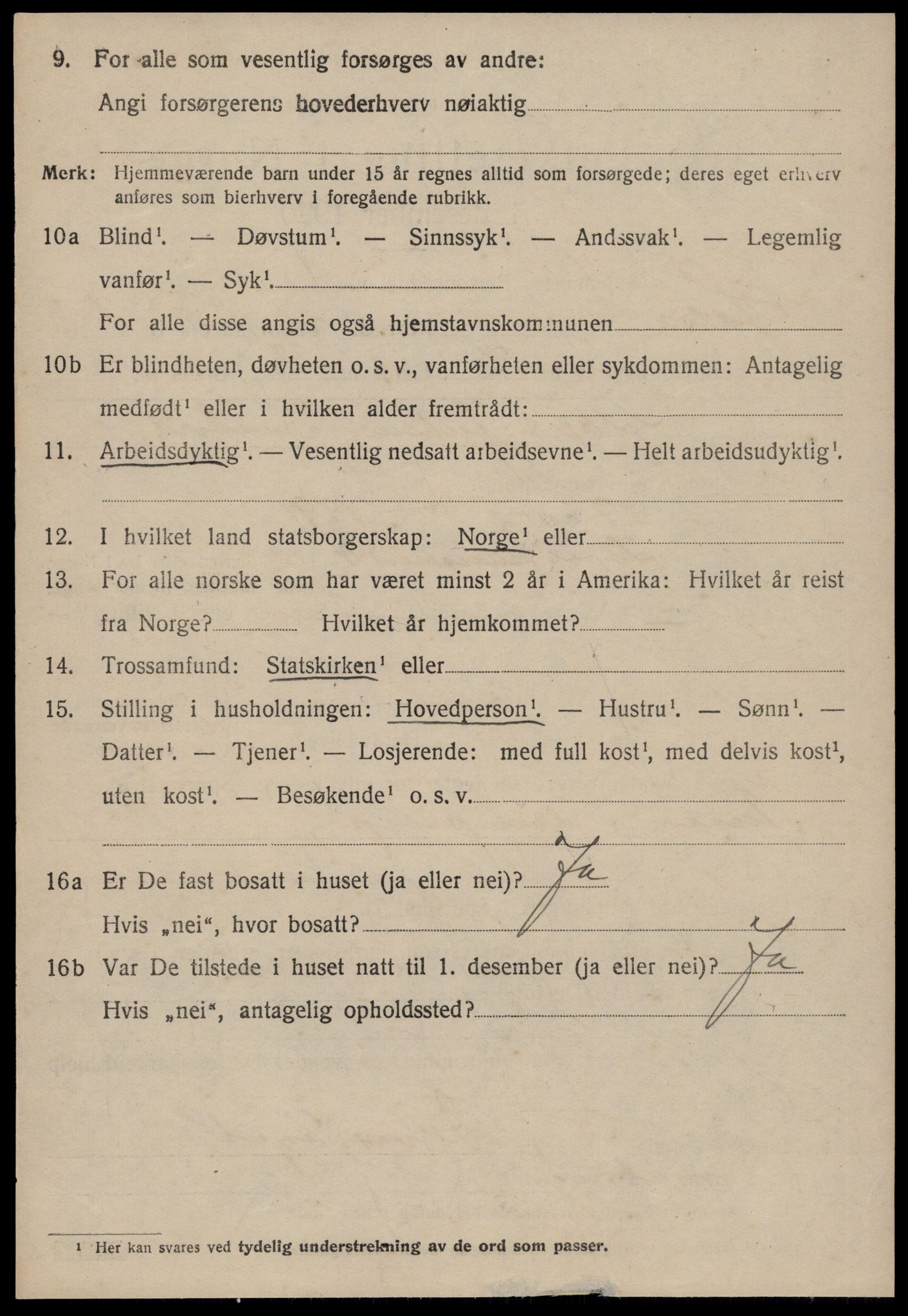 SAT, 1920 census for Halsa, 1920, p. 443