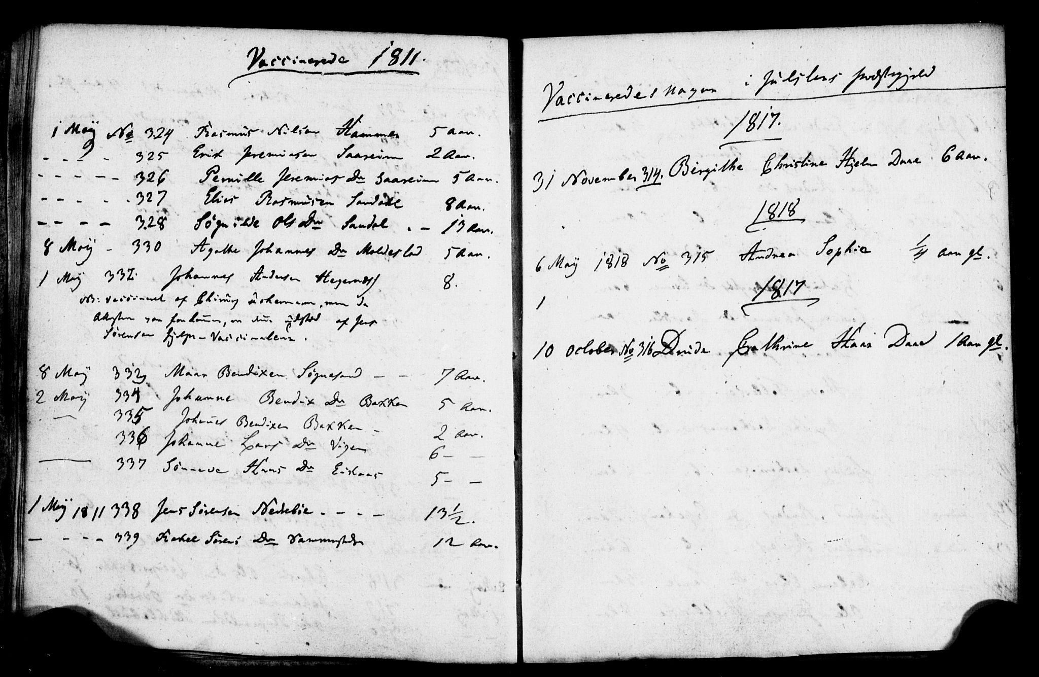 Jølster sokneprestembete, SAB/A-80701/H/Haa/Haaa/L0007: Parish register (official) no. A 7, 1806-1821