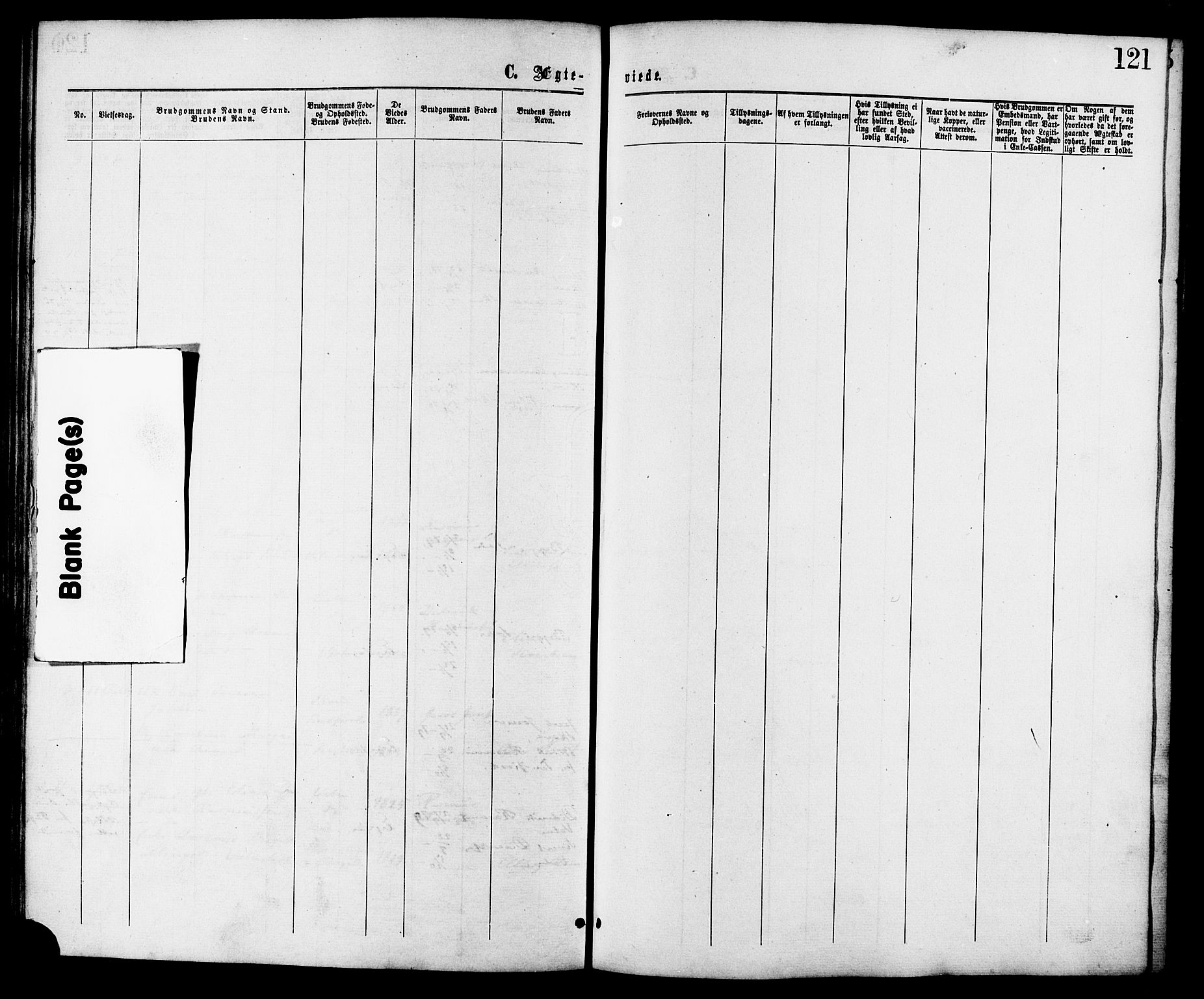 Ministerialprotokoller, klokkerbøker og fødselsregistre - Møre og Romsdal, SAT/A-1454/525/L0373: Parish register (official) no. 525A03, 1864-1879, p. 121