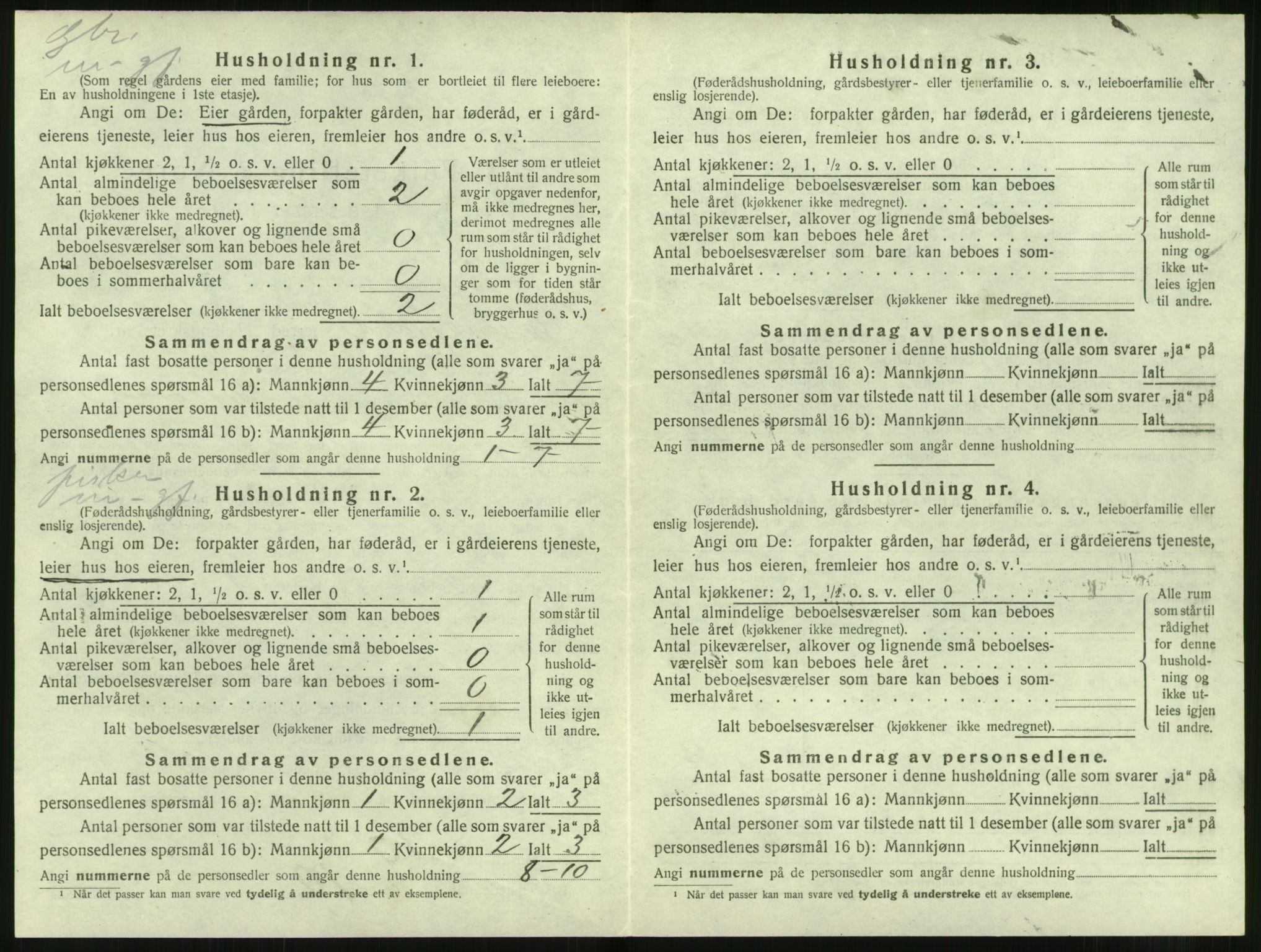 SAT, 1920 census for Hjørundfjord, 1920, p. 418